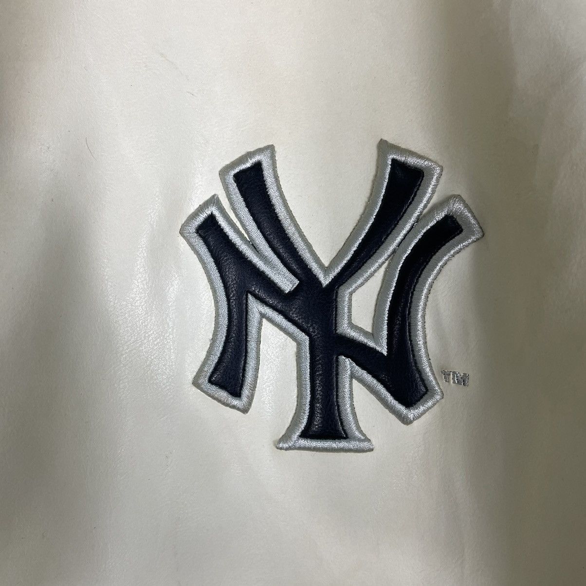 MLB × New York Yankees 💥NEW YORK YANKEES PU LEATHER BOMBER JACKET Size US L / EU 52-54 / 3 - 13 Thumbnail