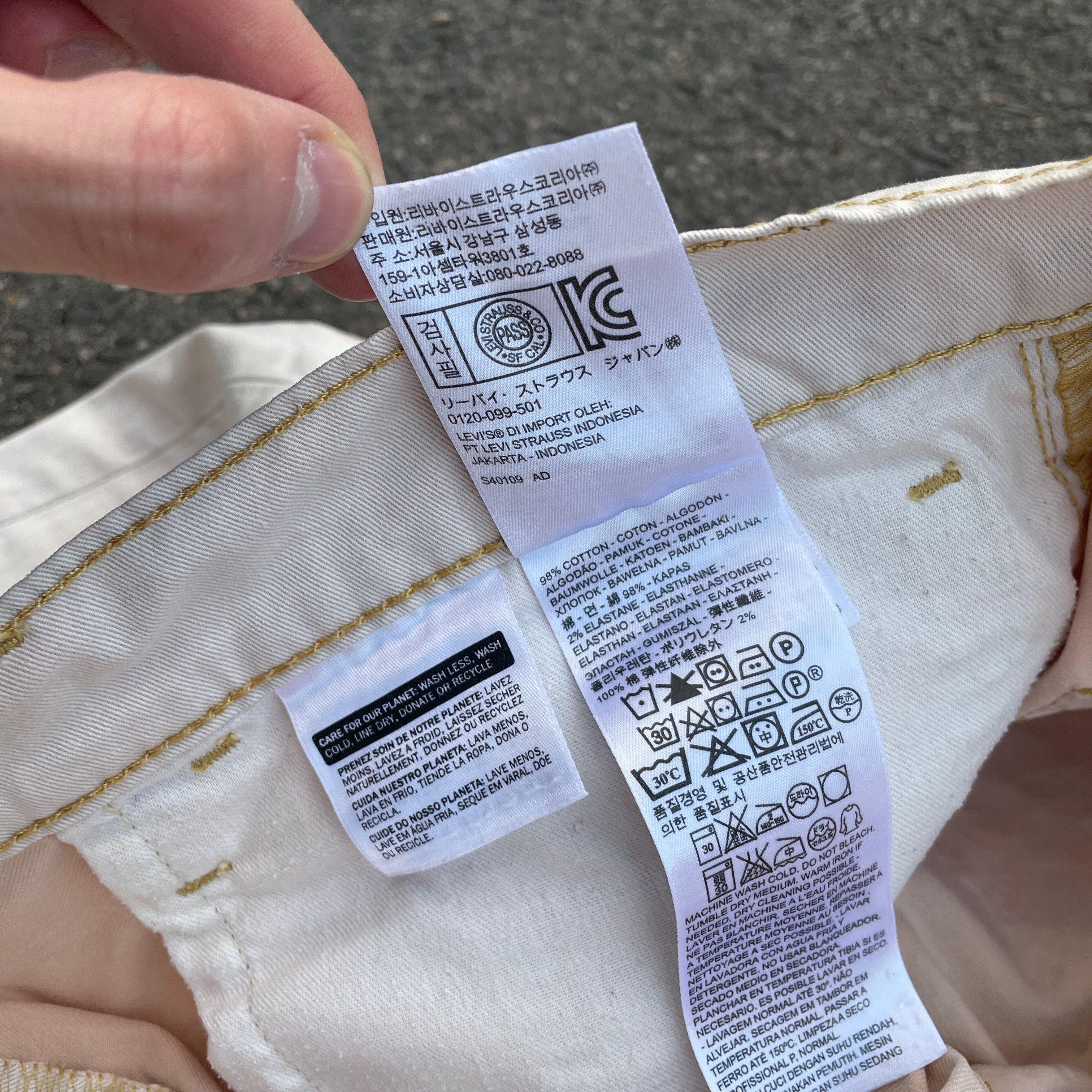 Levi's Levi's custom Art pants 1of1 art distressed y2k rare Size US 34 / EU 50 - 11 Thumbnail