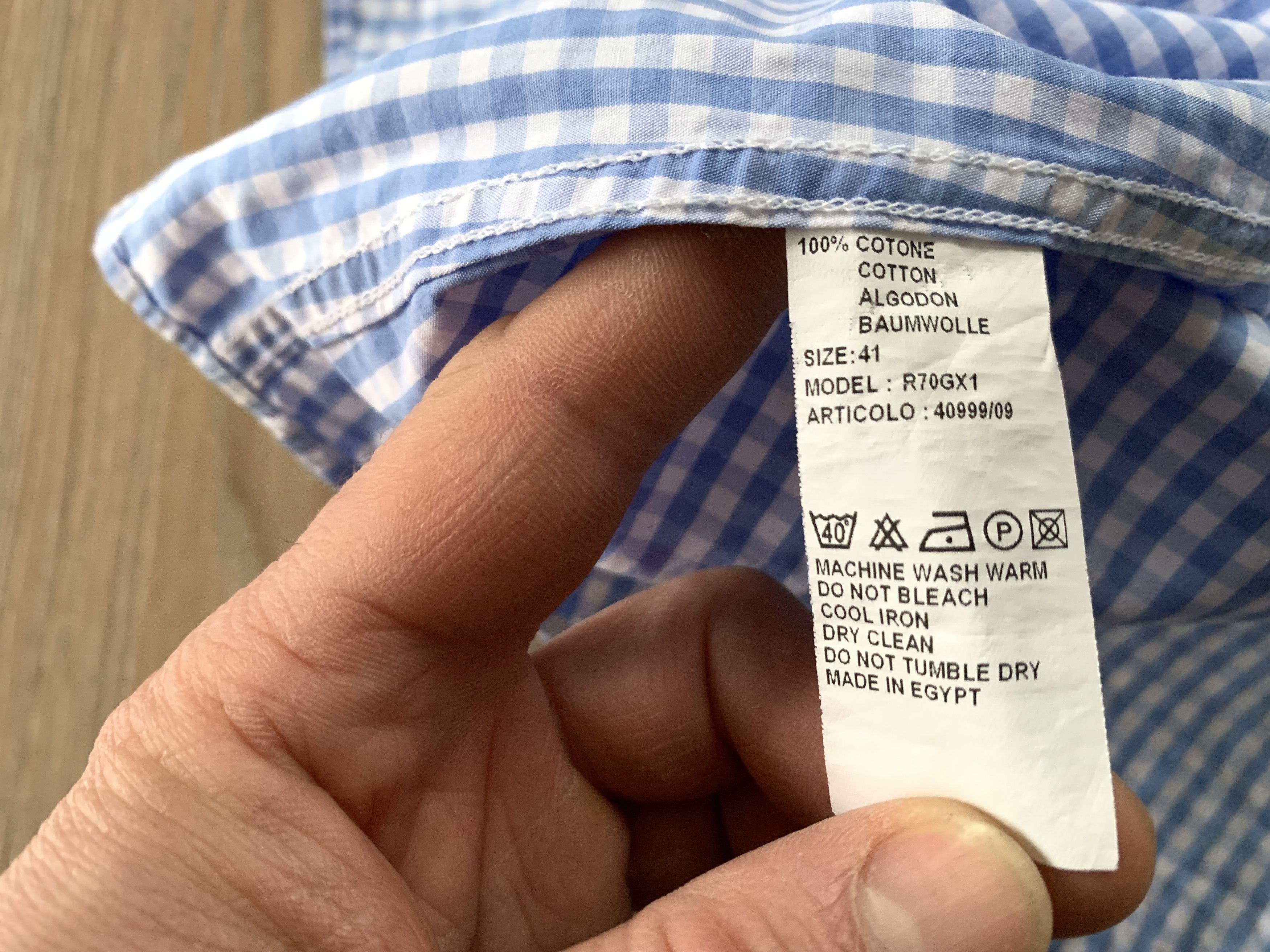 Moschino Moschino Cotton Long Sleeve Plaid Shirt Size US S / EU 44-46 / 1 - 8 Thumbnail