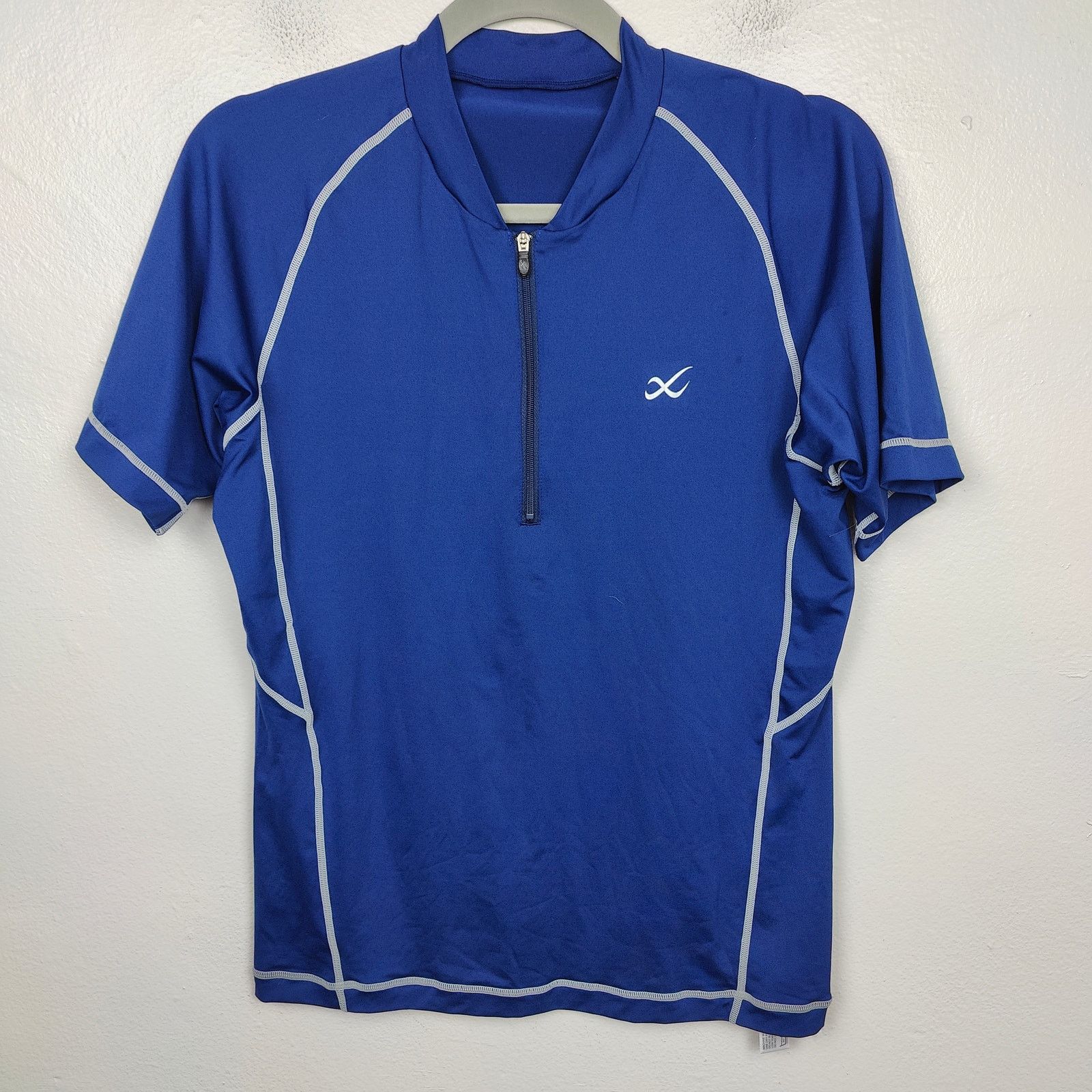 Other CW-X Cycling Jersey Mens Medium Blue Shirt 1/4 Zip Size US M / EU 48-50 / 2 - 1 Thumbnail