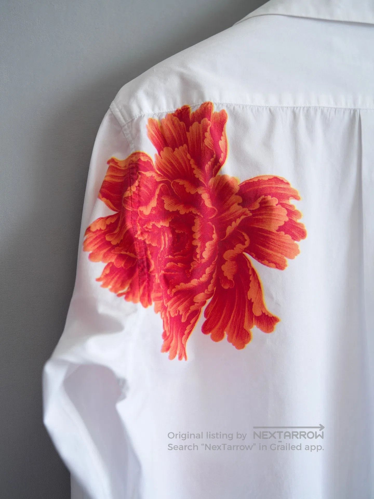 Yohji Yamamoto Yohji Yamamoto 05AW Yuzen Peony Shirt. Size US XL / EU 56 / 4 - 5 Thumbnail