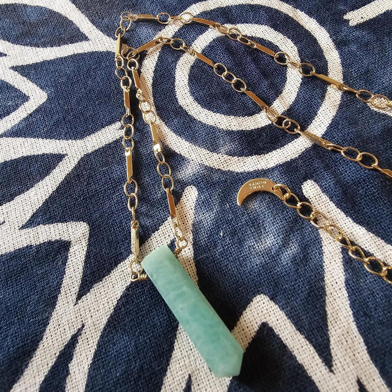 Designer Women's Gold and Aventurine Necklace Size ONE SIZE - 2 Thumbnail