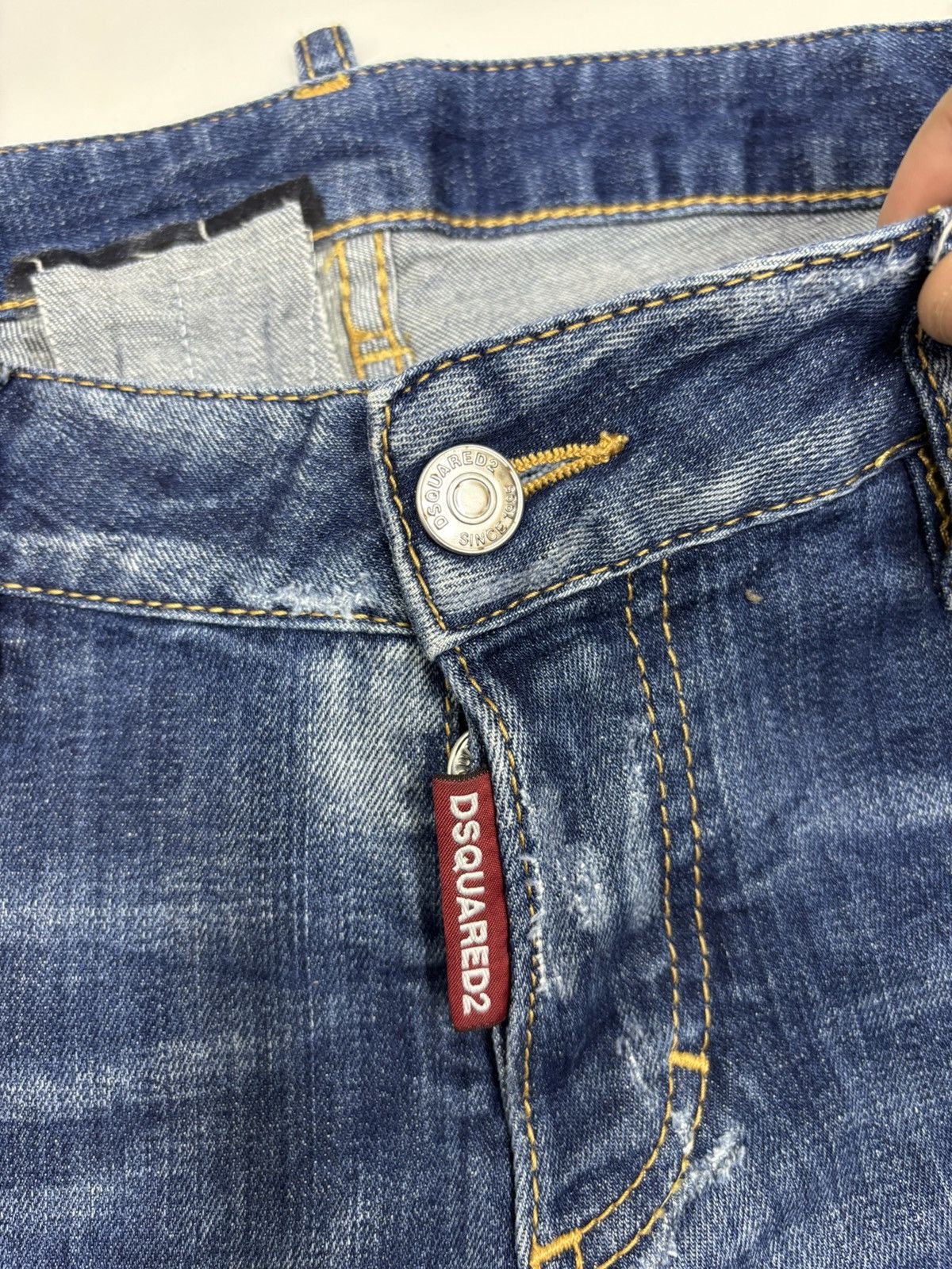 Dsquared2 Dsquared2 Distressed Paint Splatter Slim Straight Jeans Size US 32 / EU 48 - 9 Thumbnail