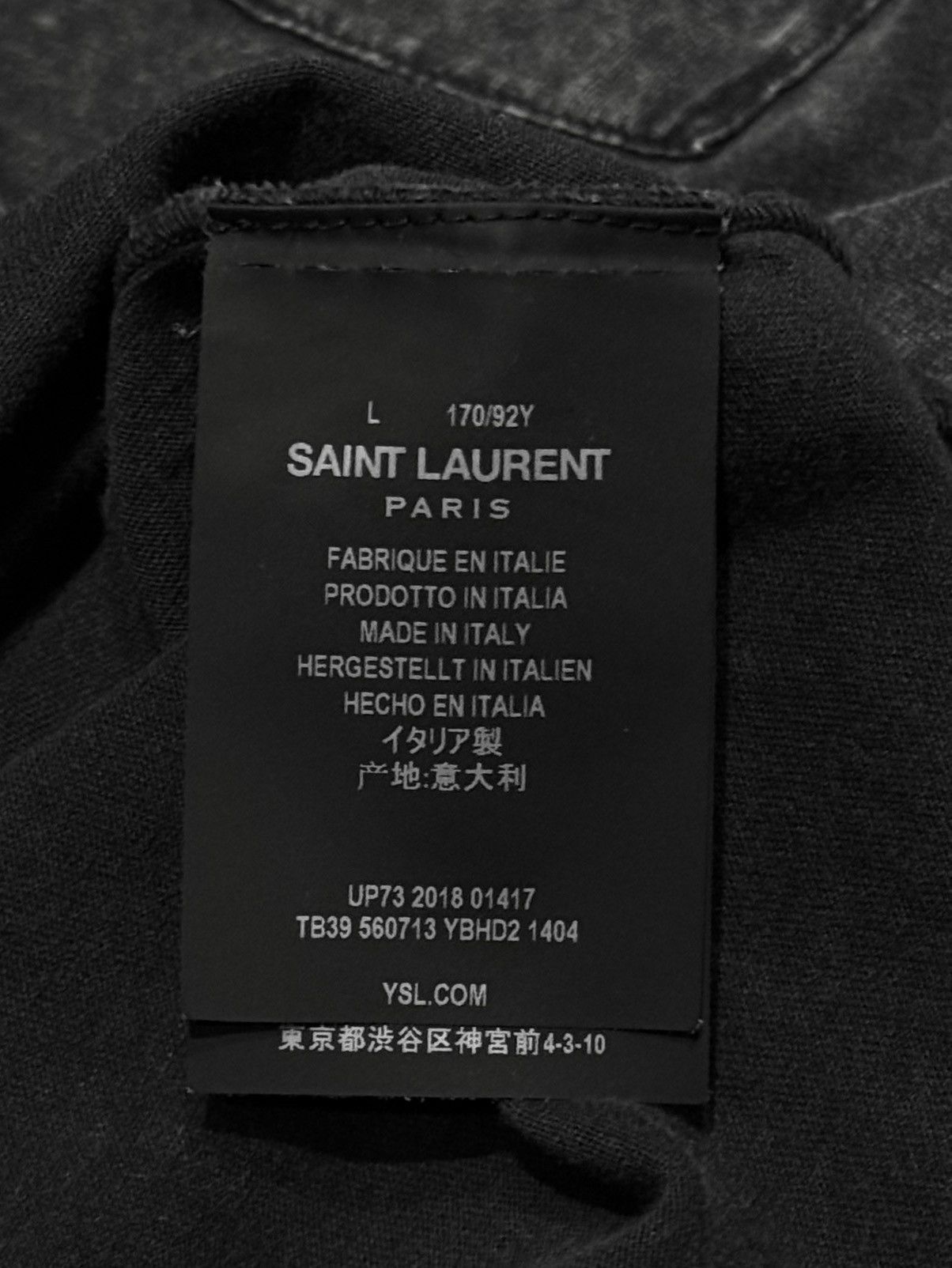 Saint Laurent Paris SS18 Saint Laurent Chain Distressed T-shirt Size US M / EU 48-50 / 2 - 4 Thumbnail