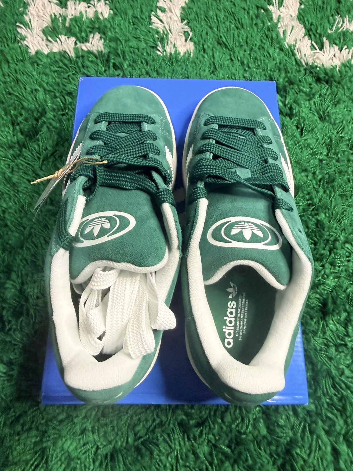 Adidas Adidas Campus GS 00s Size 6 /7.5W Dark Green Cloud White NEW Size US 6 / EU 39 - 3 Thumbnail