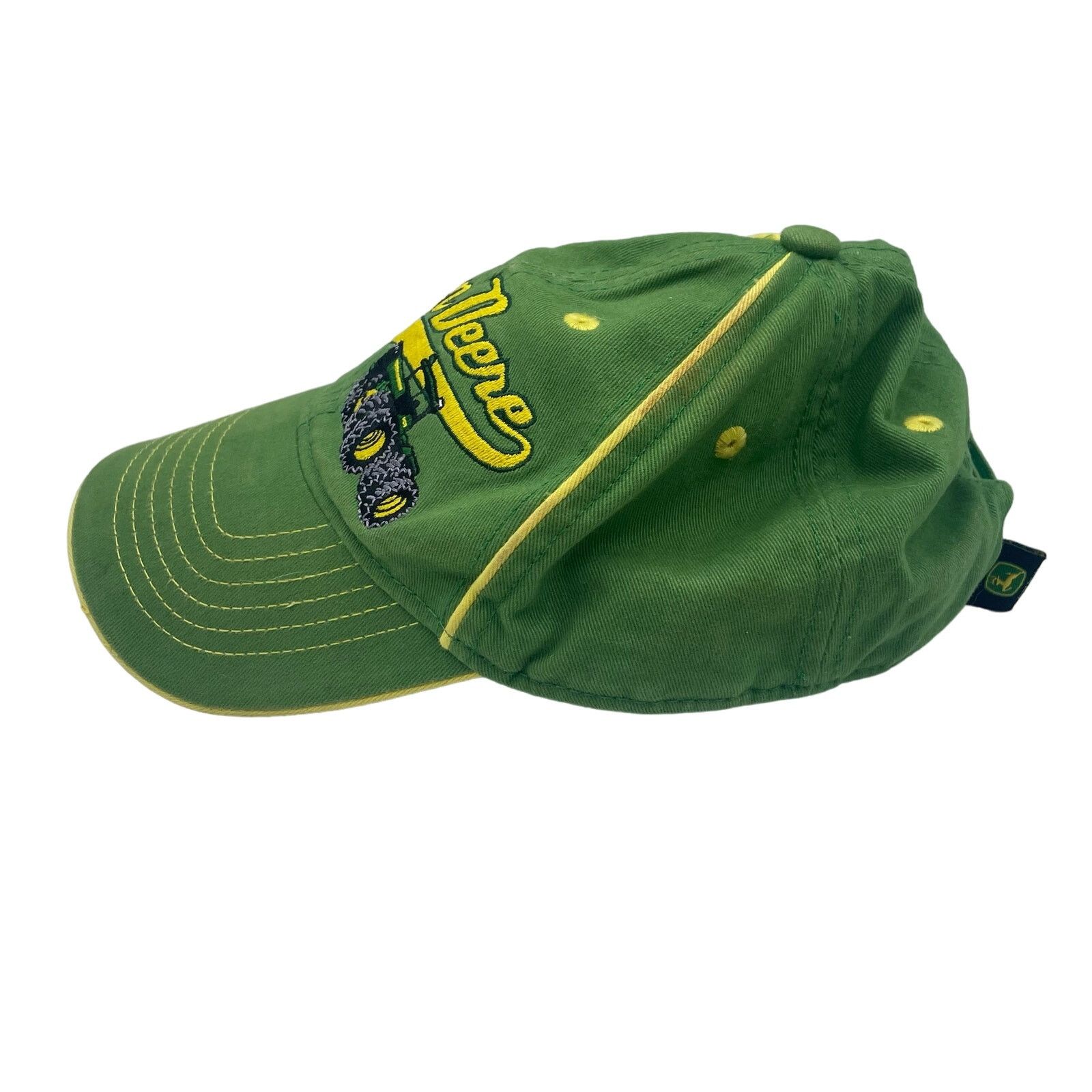 John Deere John Deere Tractor Hat Canvas Green Adjustable Small Medium Size ONE SIZE - 2 Thumbnail
