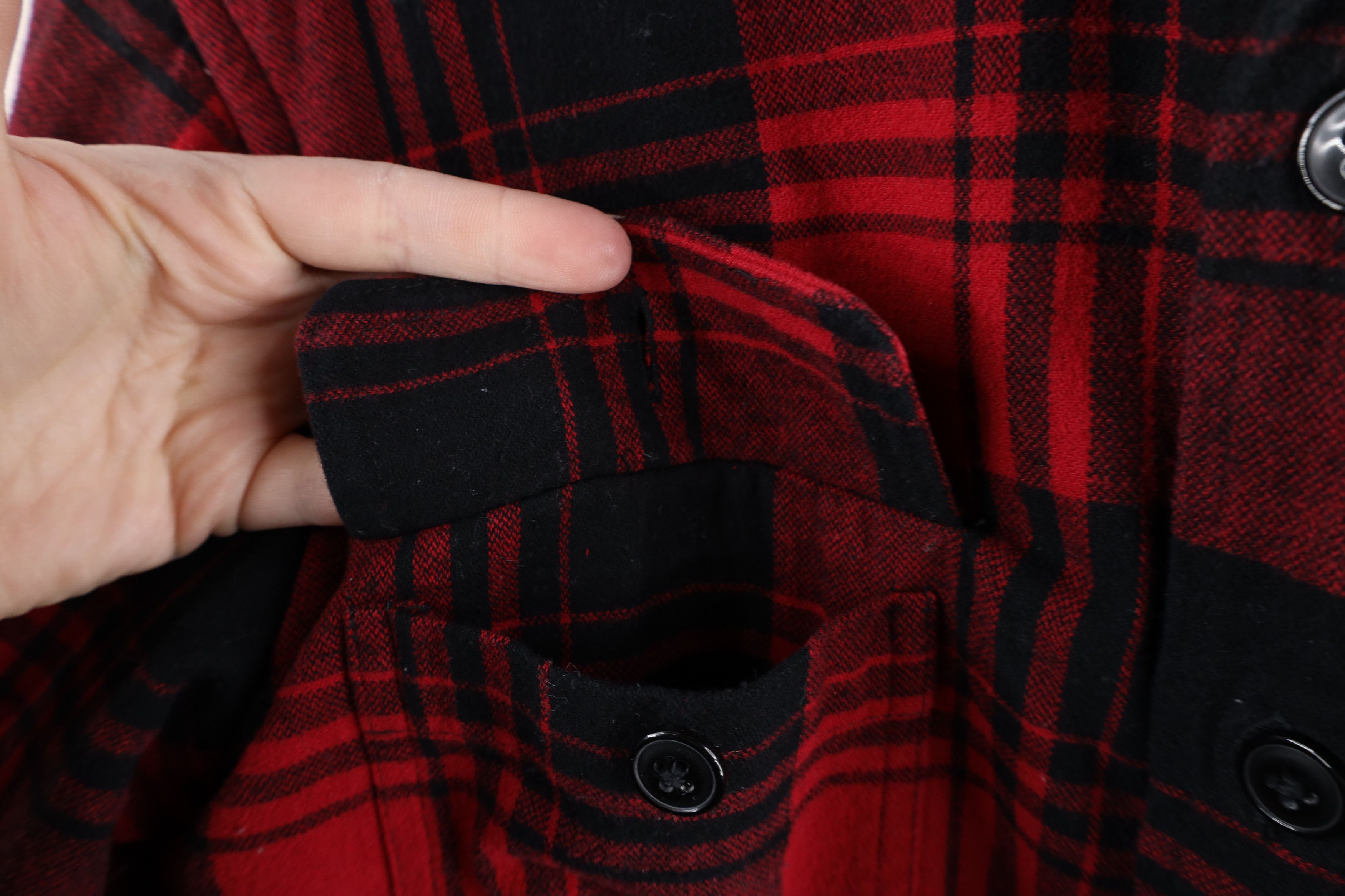 J Crew Fleece Lined Flannel Button Shirt Jacket Jac Shirt