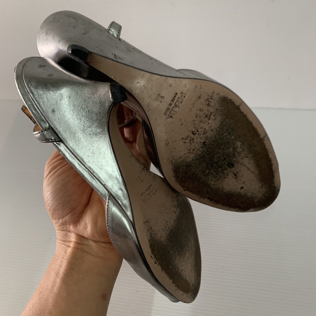 Prada Prada Leather Heels Size US 6 / IT 36 - 6 Thumbnail