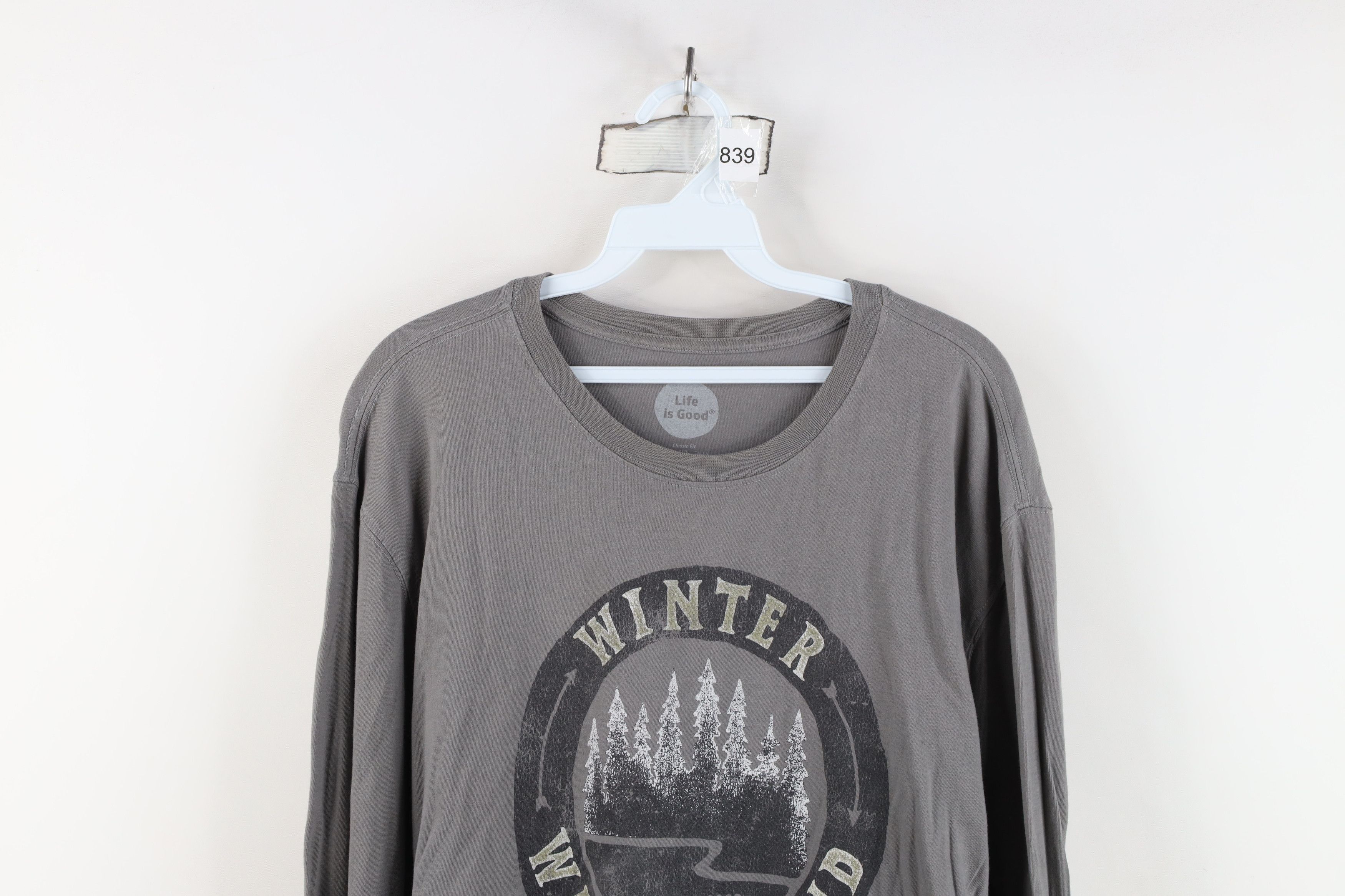 Life is Good Life Is Good Spell Out Winter Wanderland Long Sleeve T-Shirt Size US L / EU 52-54 / 3 - 2 Thumbnail