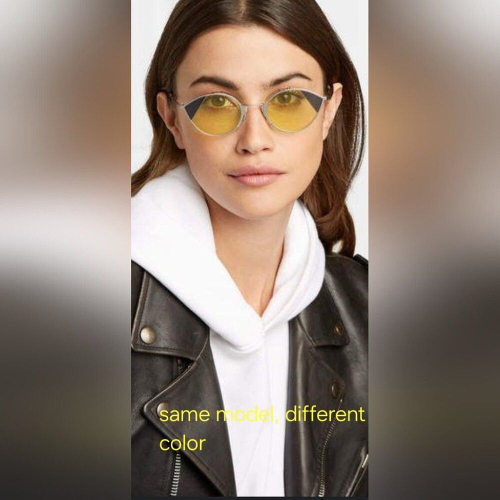 Fendi NEW Fendi Women's Sunglasses Cut Eye Rose Silver Cat Eye FF Size ONE SIZE - 8 Thumbnail