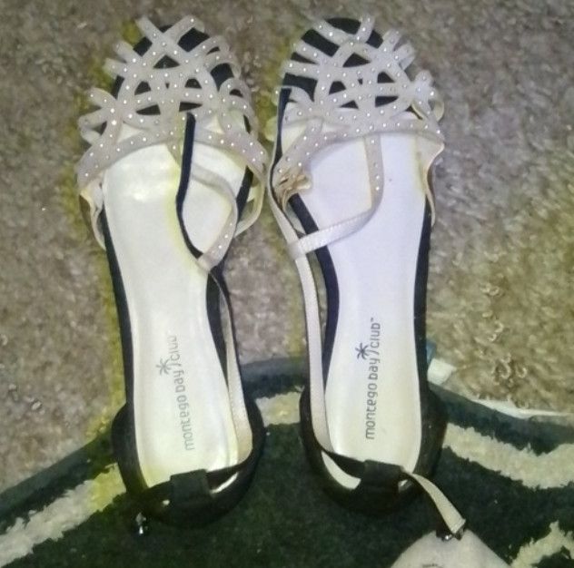 Other Montego Bay Club Black & Tan with rhinestones Size US 9 / IT 39 - 2 Thumbnail