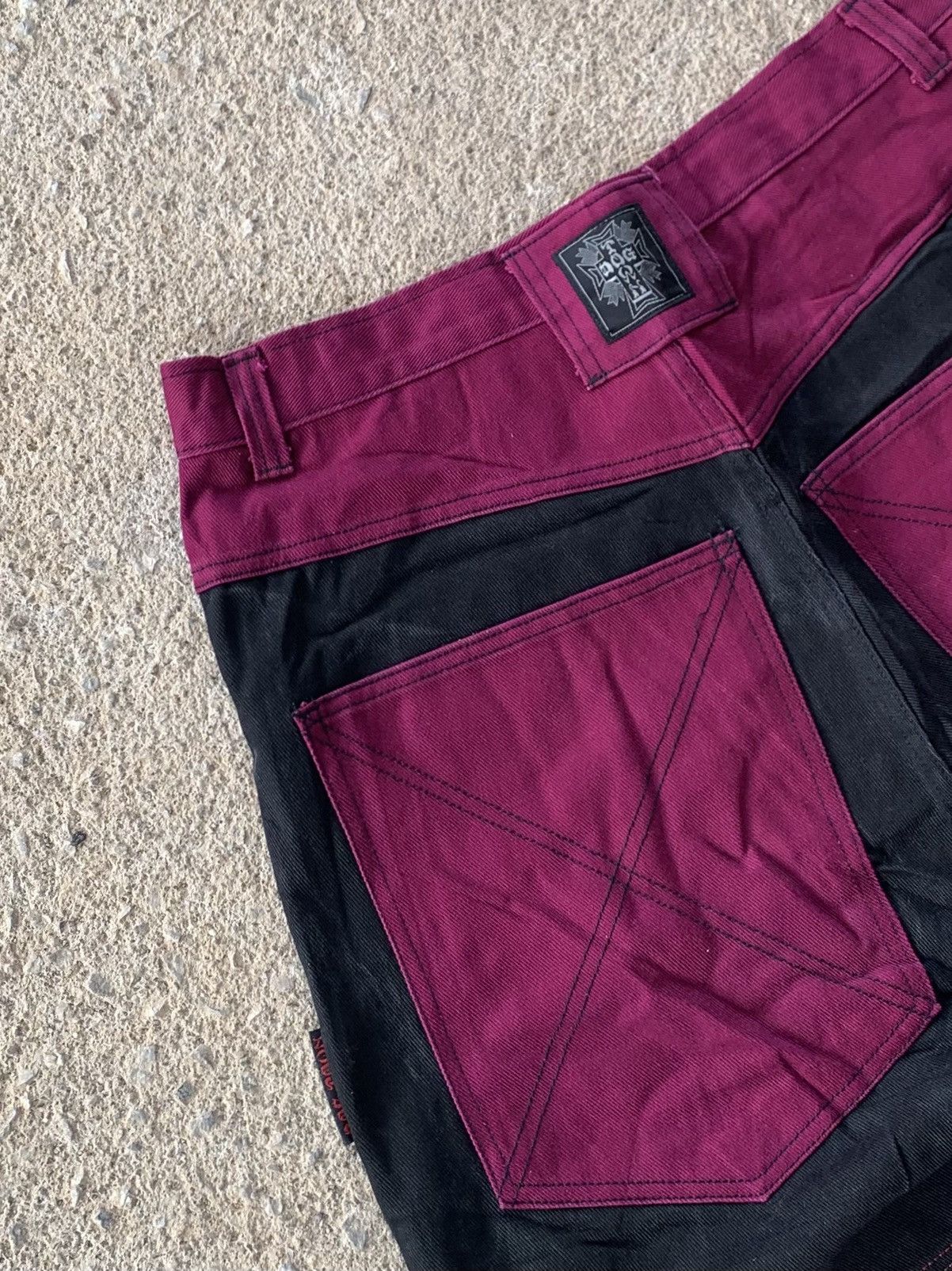 Dogtown × Vintage Vintage DogTown Eggplant Baggy Denim Jeans Size US 33 - 4 Thumbnail