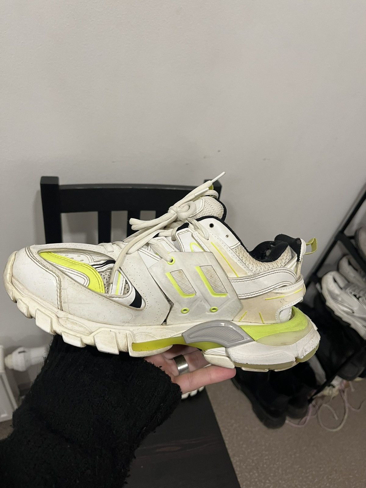 Balenciaga Balenciaga track v1 neon yellow white Size US 8 / EU 41 - 2 Thumbnail
