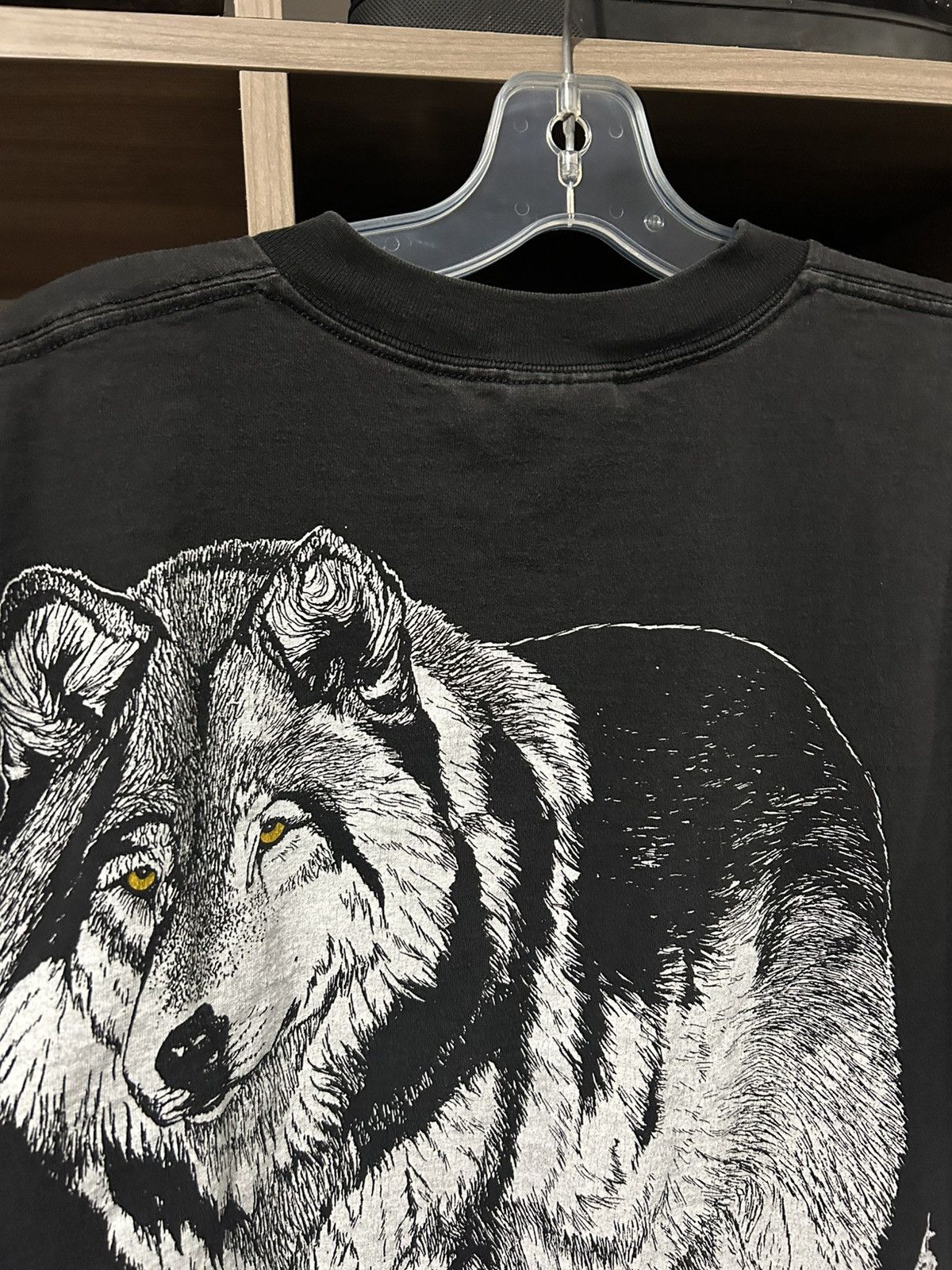 Vintage Vintage 90s Wolf AOP Faded Distressed Short Sleeve Tee Size US XL / EU 56 / 4 - 9 Thumbnail