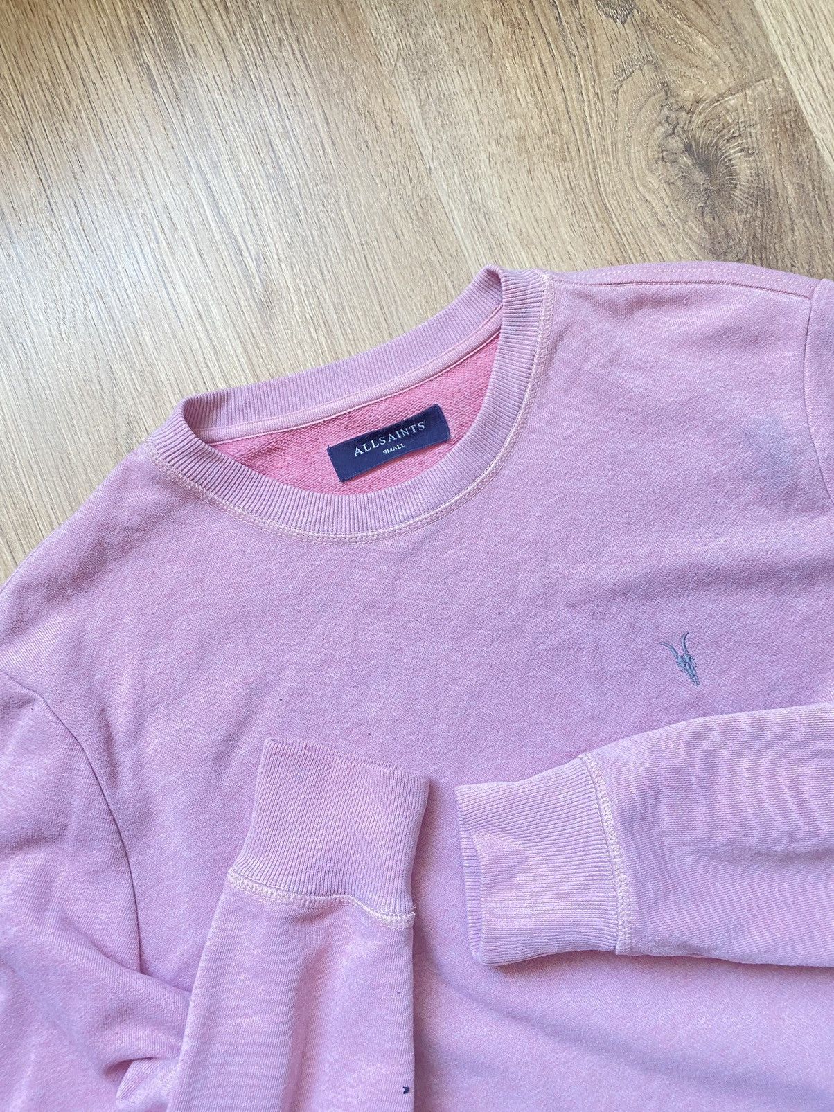Allsaints × Vintage Vintage Allsaints pink sweatshirt men’s L Size US L / EU 52-54 / 3 - 2 Thumbnail