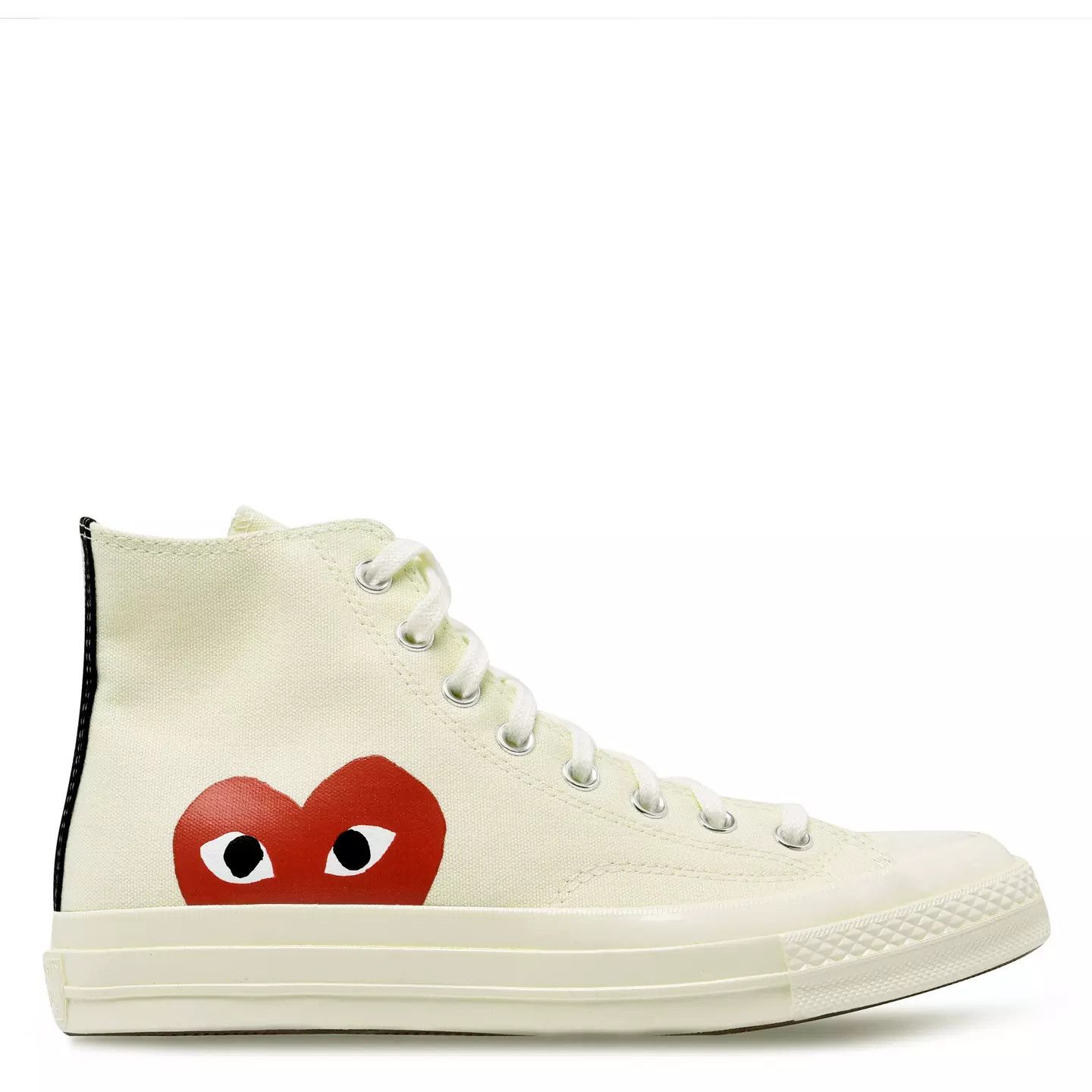 Comme des Garcons PLAY o1g2r1mq0426 Chuck Logo High Top Trainers in White Size US 8.5 / EU 41-42 - 1 Thumbnail