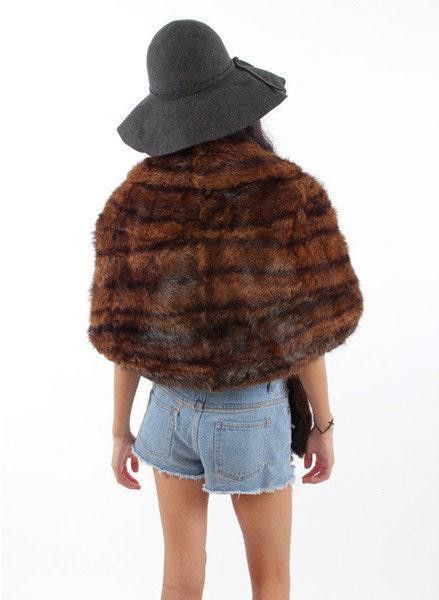 Designer 50's Chocolate Mink Vintage Fur Stole J. Danaskos Vintage Size ONE SIZE - 5 Thumbnail
