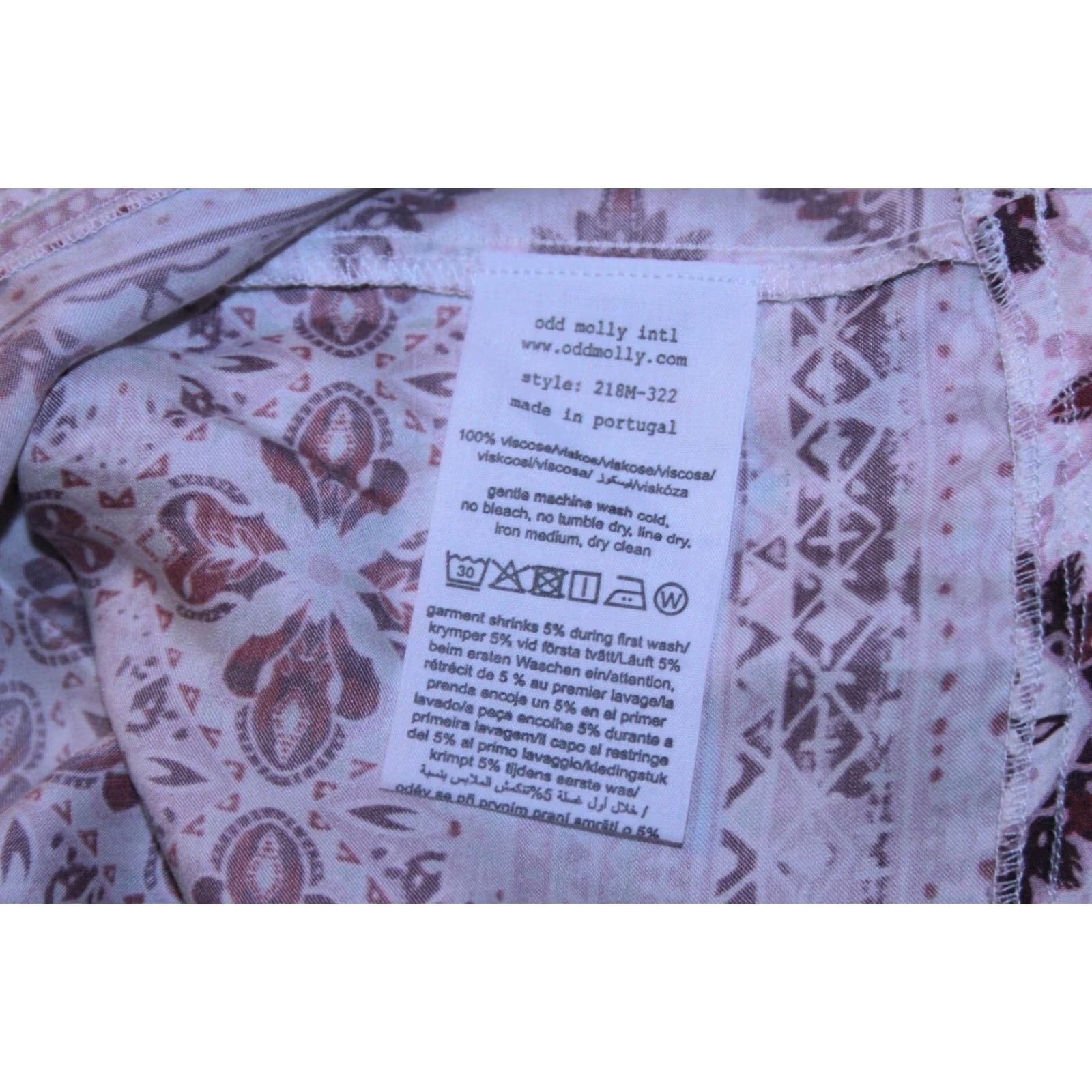 Vintage Odd Molly womens viscose shirt blouse Size 2 Multicoloured Size XS / US 0-2 / IT 36-38 - 5 Thumbnail