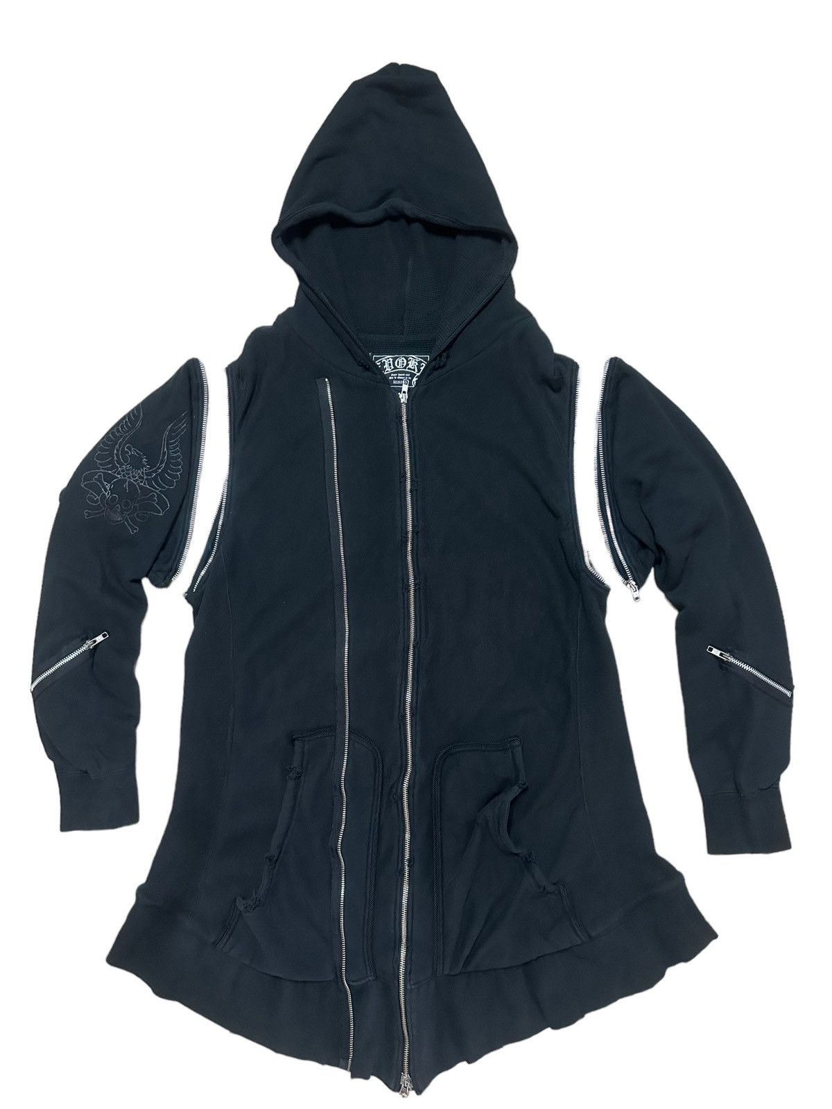 Undercover RARE ‼️ Undercover Multi Zipper Ripped Hoodie Size US M / EU 48-50 / 2 - 3 Thumbnail