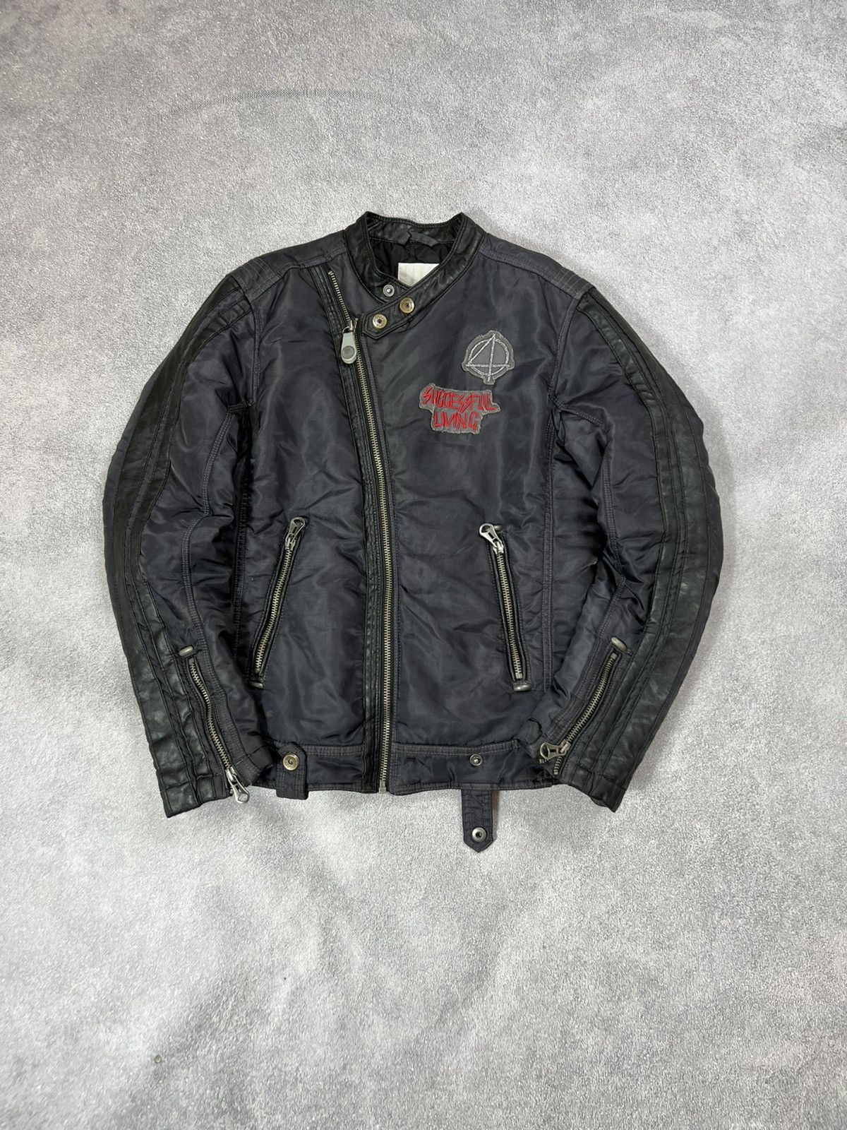 Diesel VTG Yohji Yamamoto Style Cropped Kanye Boxy Jacket Size US S / EU 44-46 / 1 - 2 Thumbnail