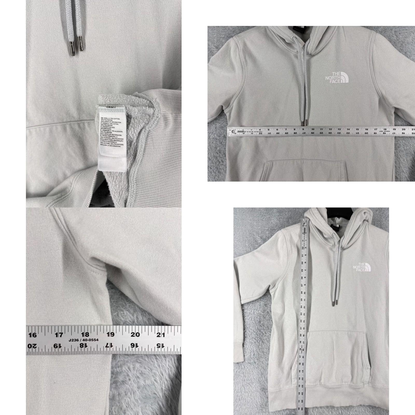 The North Face The North Face Hoodie Women M Gray Pullover Sweater Cotton Jersey READ Size M / US 6-8 / IT 42-44 - 8 Thumbnail