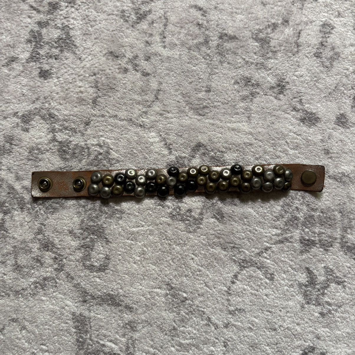 Hollywood Trading Company Hollywood Trading Co Studded Leather Snap Bracelet Size ONE SIZE - 1 Thumbnail
