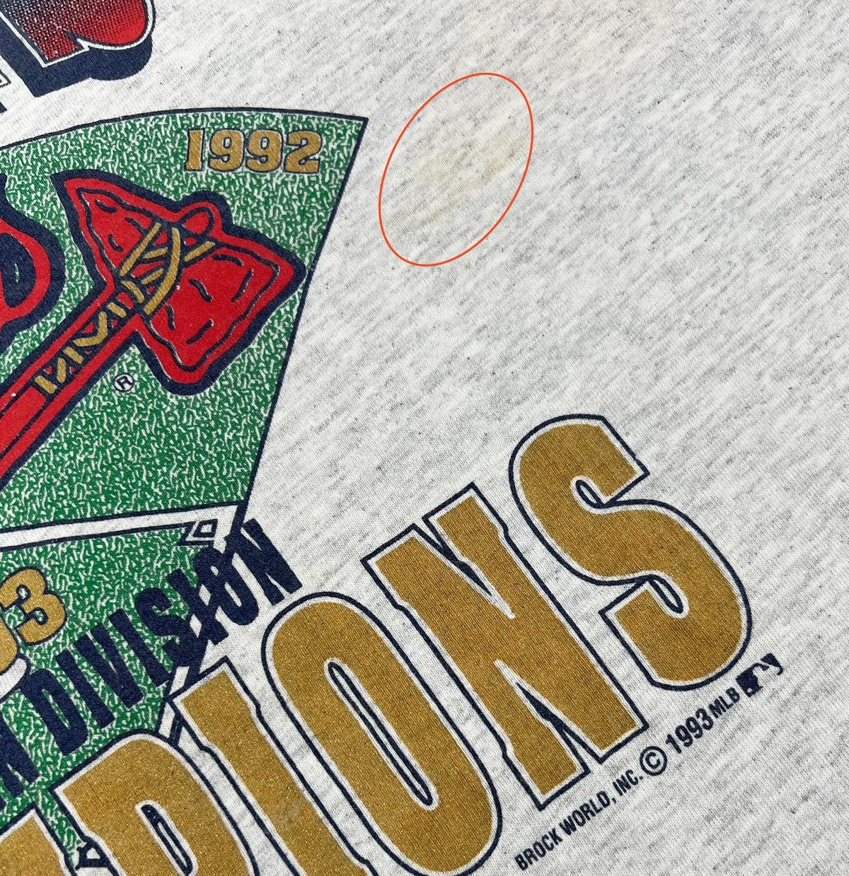 MLB 90s Vintage Atlanta Braves Tee Size US L / EU 52-54 / 3 - 5 Thumbnail