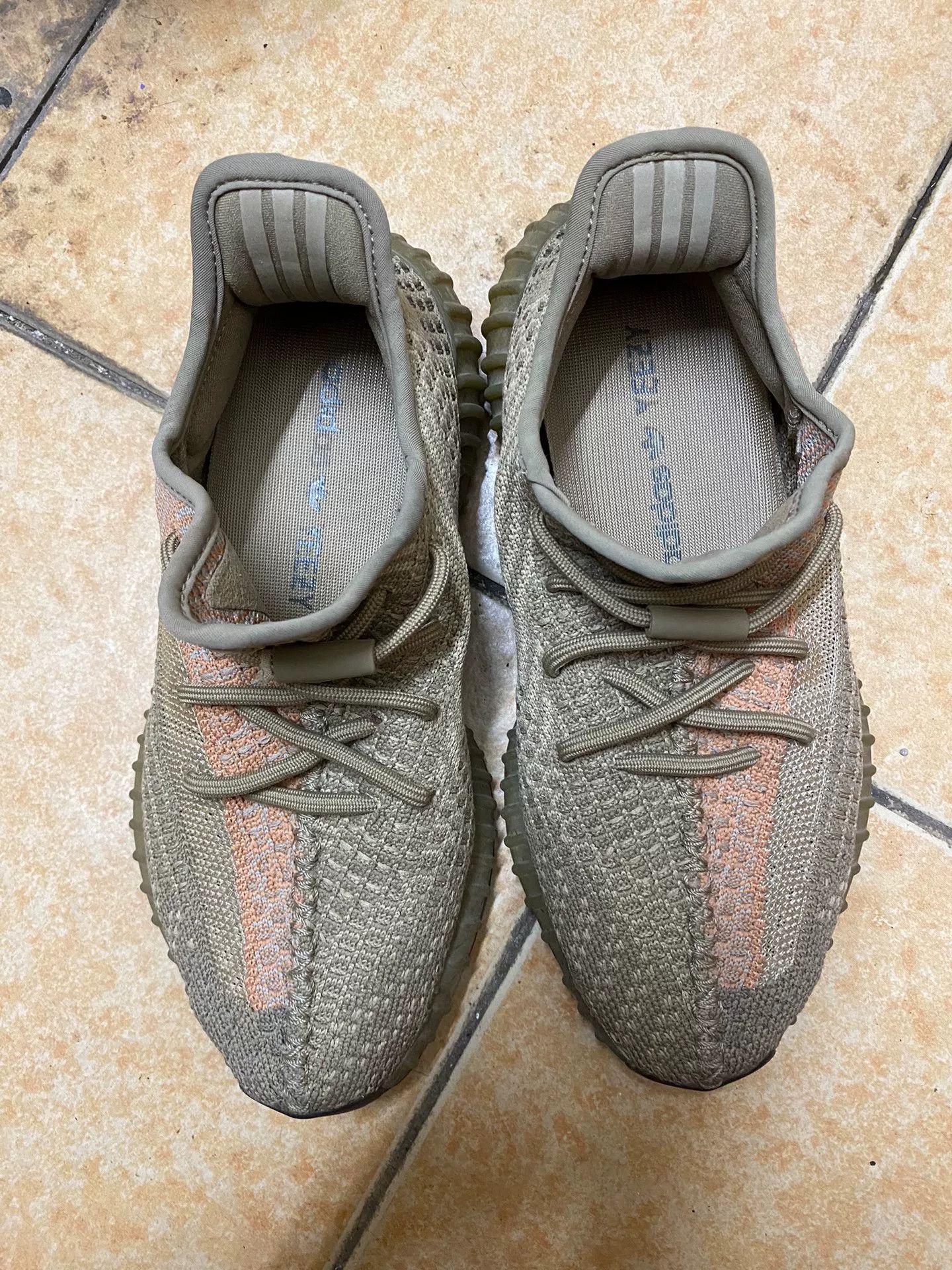 Adidas Adidas YEEZY350 Orange Lowtop Sneakers S Men Size US 10 / EU 43 - 1 Thumbnail
