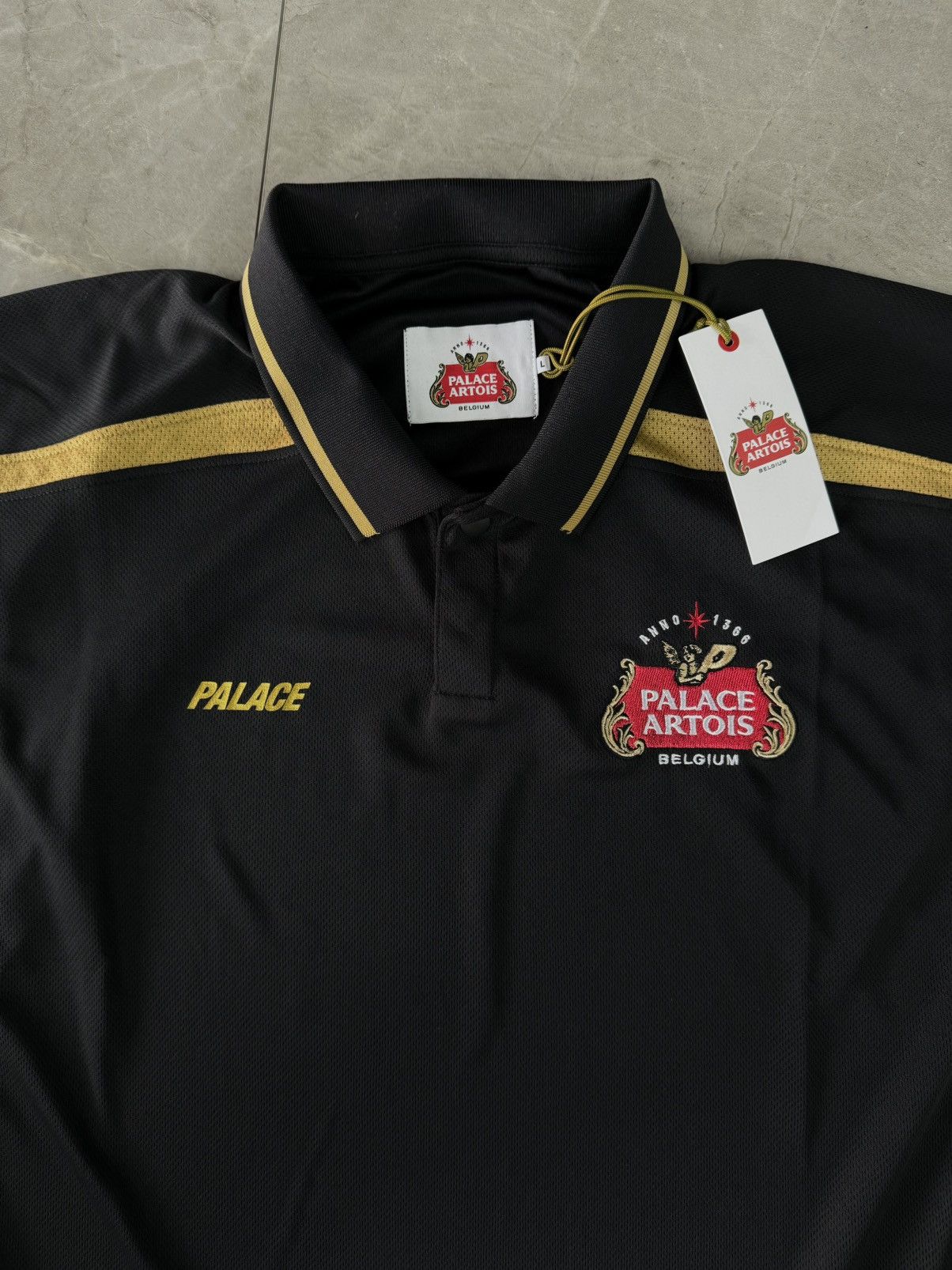 20-60代 人気ファッションブランド x Palace Palace Stella Grailed | Black Polo Tech Artois ウェア
