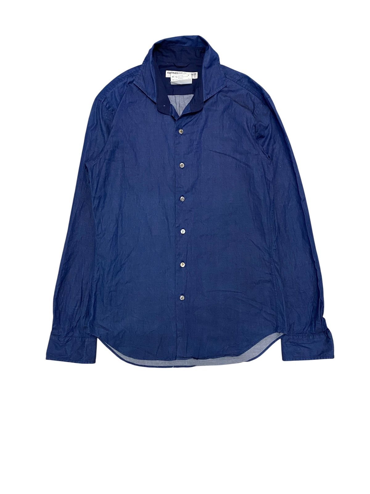 Katharine Hamnett London 🔥Vtg Denim Elastik button up Size US M / EU 48-50 / 2 - 1 Thumbnail