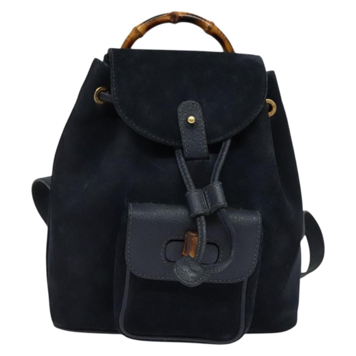 Gucci Gucci Gucci bamboo backpack daim Size ONE SIZE - 1 Thumbnail