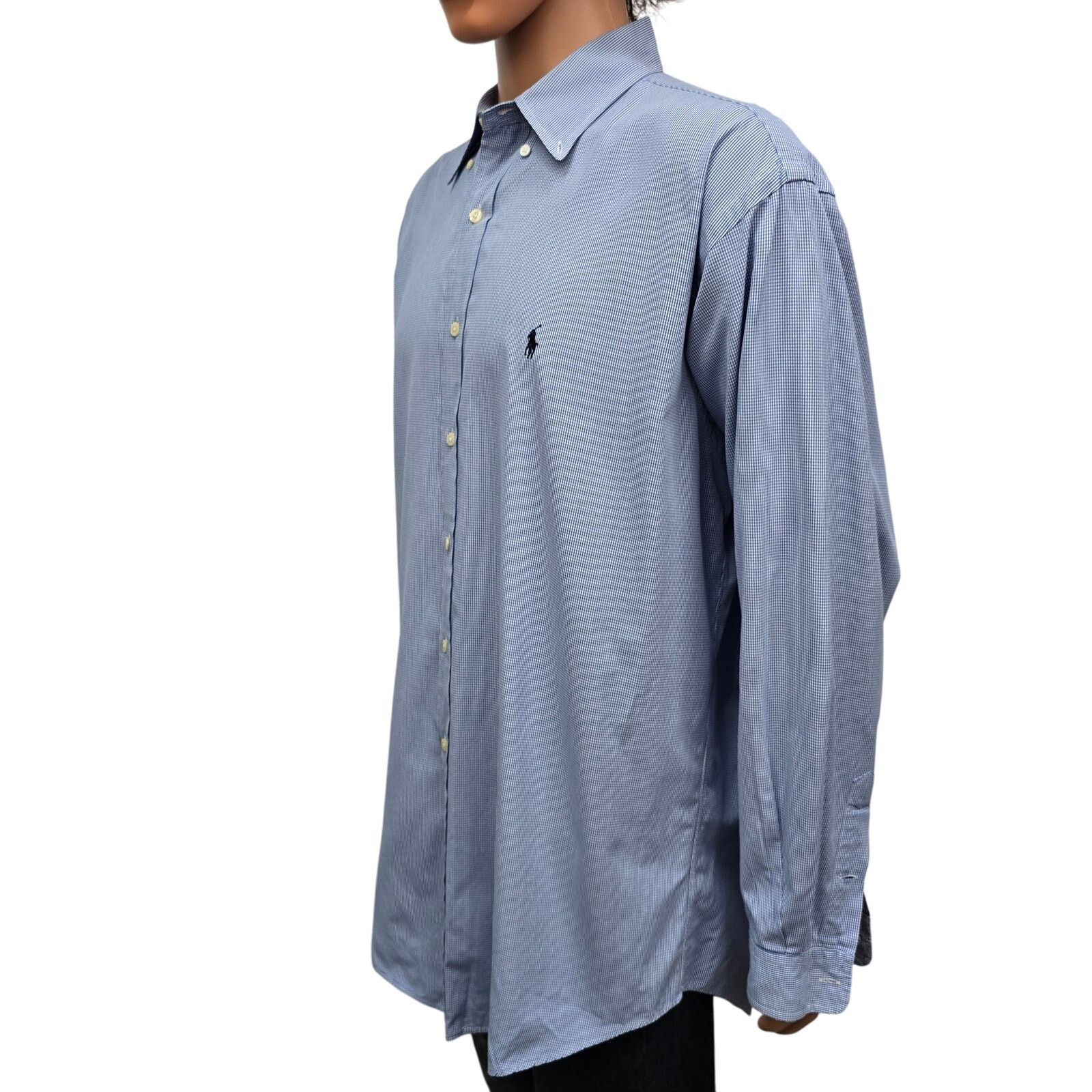 Ralph Lauren Ralph Lauren Blaire Shirt Men L Mini Gingham Check L/S Size US L / EU 52-54 / 3 - 6 Thumbnail