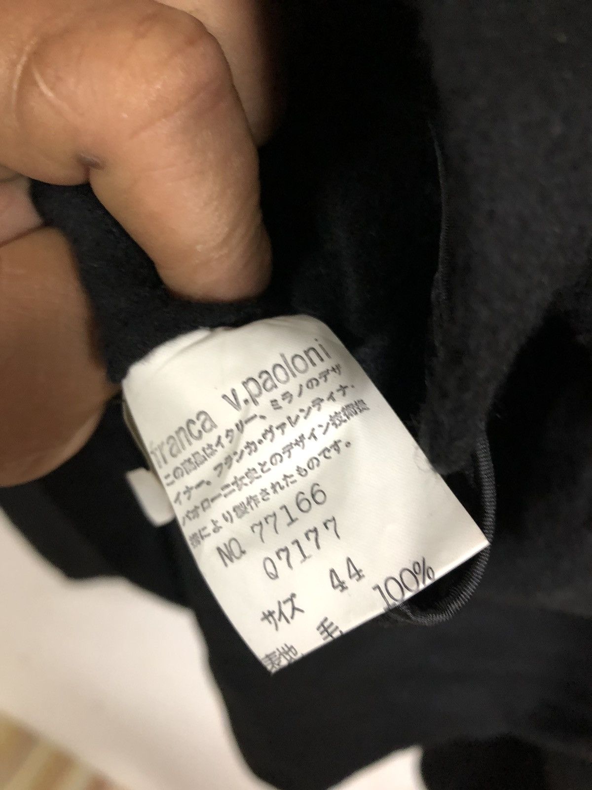Designer × Japanese Brand × Vintage Vintage Franca V.Paoloni Wool Italy Designer Size L / US 10 / IT 46 - 5 Thumbnail
