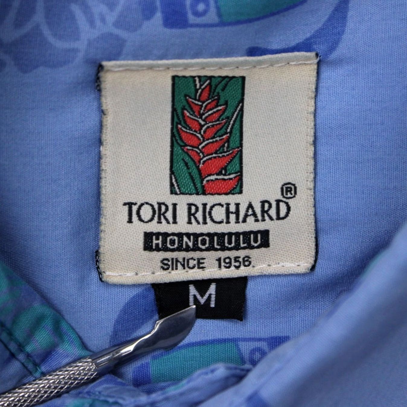 Tori Richard Tori Richard Polo Shirt Mens Medium Blue Breeze Cotton/Poly S/S Pullover Shirt Size US M / EU 48-50 / 2 - 7 Thumbnail