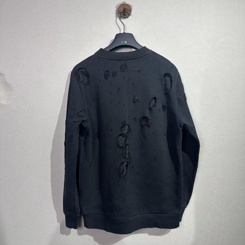 Givenchy Givenchy Black hole lettering round neck sweatshirt Size US XS / EU 42 / 0 - 2 Thumbnail