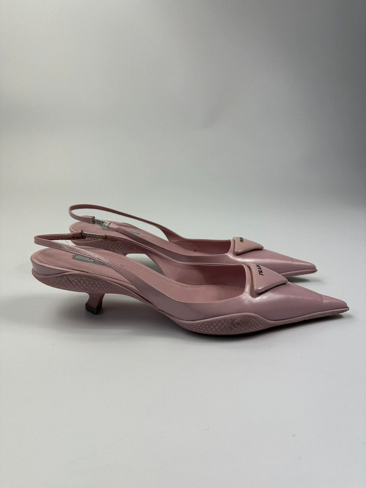 Prada Prada Milano SS2021 Pink Leather Escarpins Heels Pumps Size US 9 / IT 39 - 5 Thumbnail