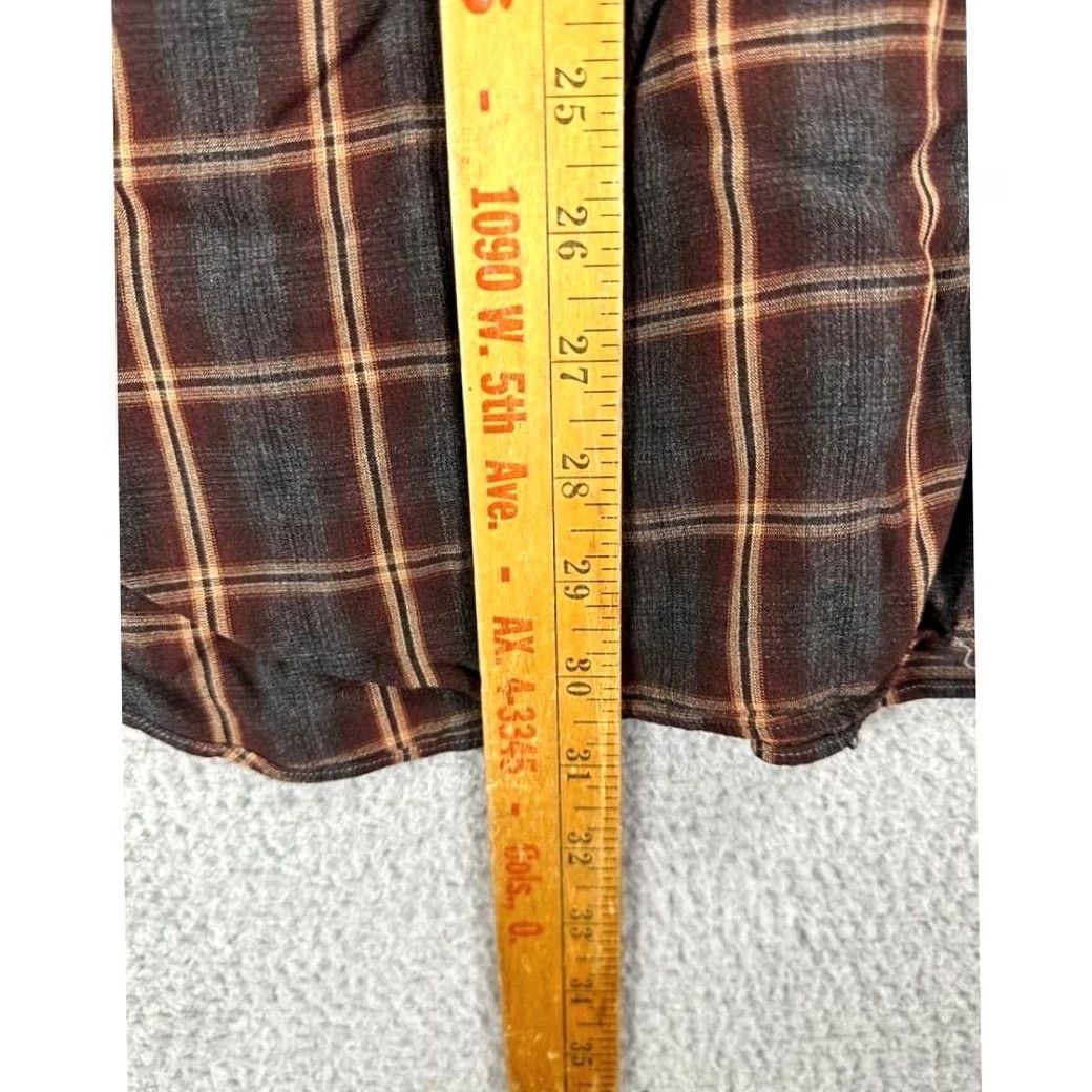 Hart Schaffner Marx Hart Schaffner Marx Shirt Adult XL Grey Orange Plaid Outdoor Mens Button Down Size US XL / EU 56 / 4 - 6 Thumbnail