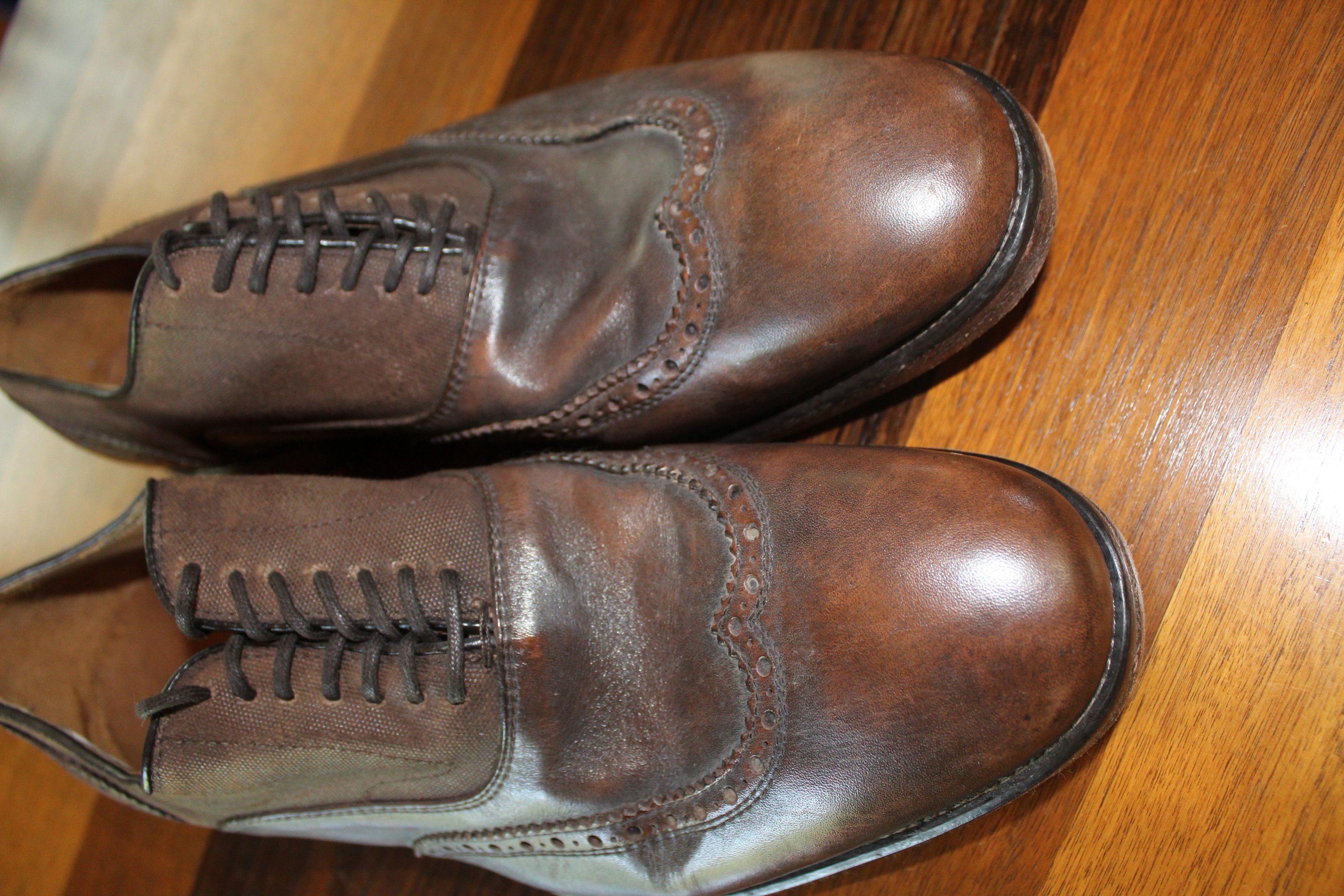 John Varvatos JV Fleetwood Balmoral Wingtip – Rare Italian-Made Size US 11 / EU 44 - 1 Thumbnail