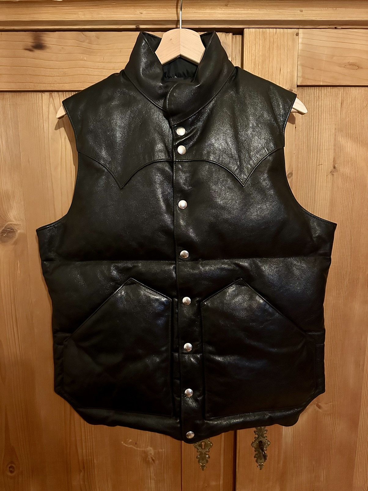 Rainbow Country Rainbow Country Leather Puffer Vest - XL/42 | Grailed