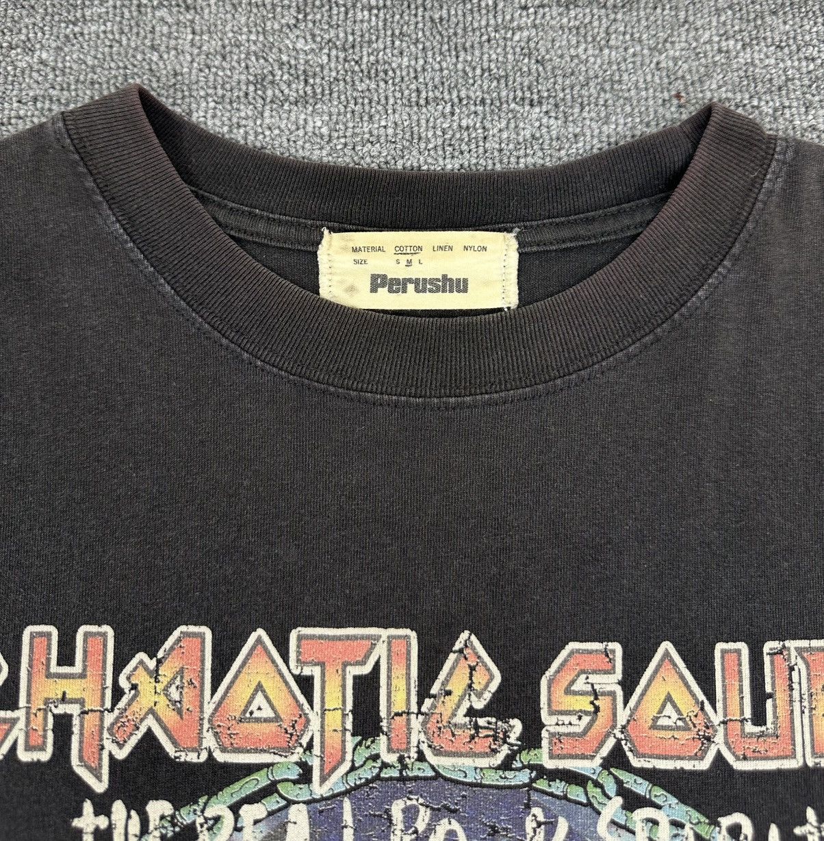 Japanese Brand Rare🔥Perushu Distressed Skull Design Shirt Size US L / EU 52-54 / 3 - 3 Thumbnail