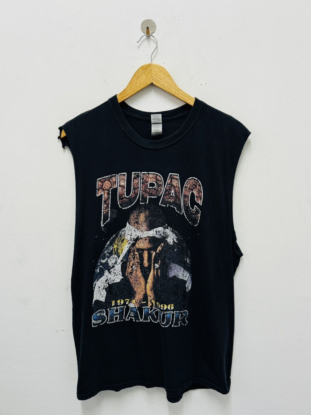 Rap Tees TUPAC DISTRESS Size US L / EU 52-54 / 3 - 1 Thumbnail