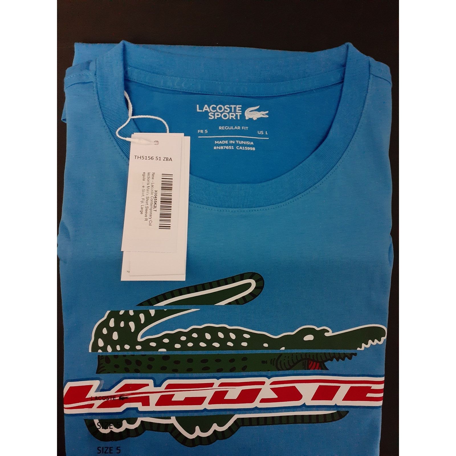 Lacoste Lacoste Men's Short Sleeve Regular Fit Sport Tee-Shirt, L Size US L / EU 52-54 / 3 - 3 Thumbnail