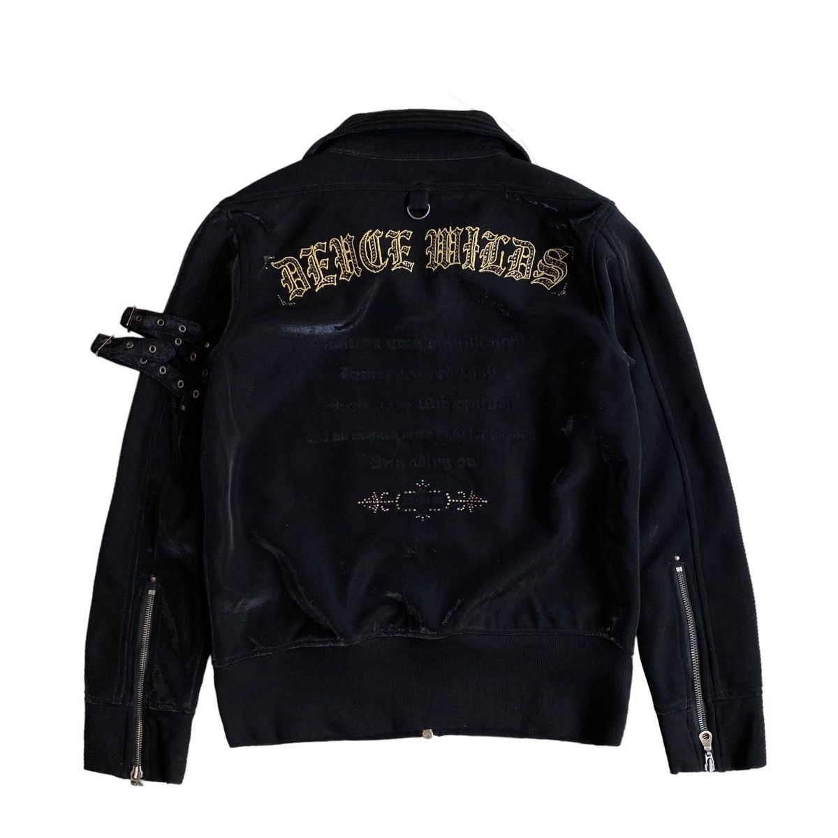 If Six Was Nine Lagust bondage full zipper jacket black outer outerwear Size M / US 6-8 / IT 42-44 - 3 Thumbnail