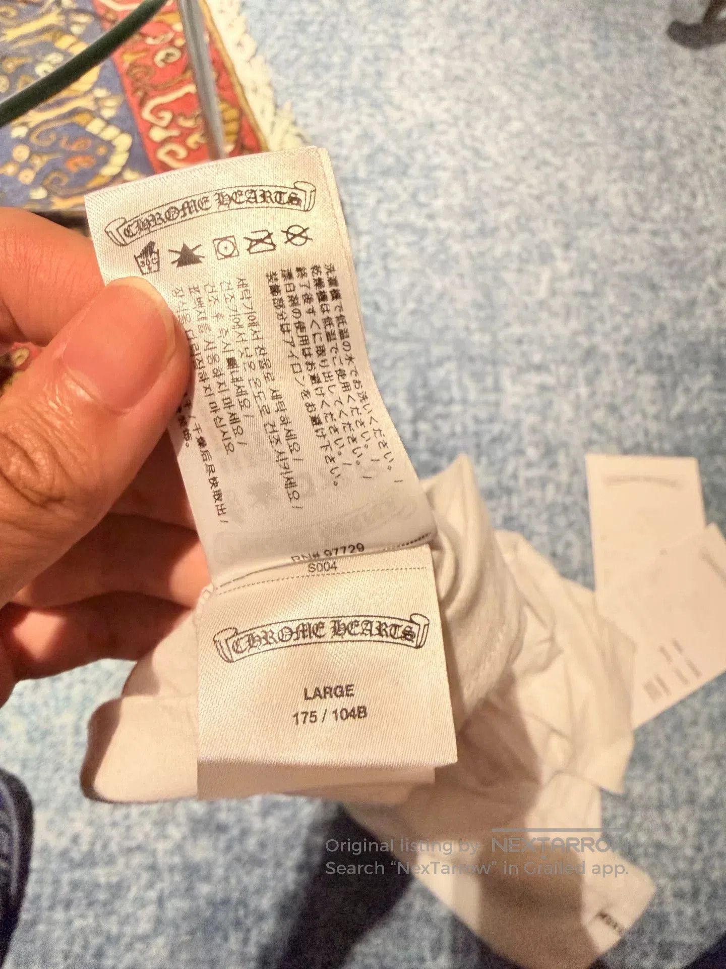 Chrome Hearts Chrome Hearts White Scroll Short Sleeve. Size US L / EU 52-54 / 3 - 4 Thumbnail