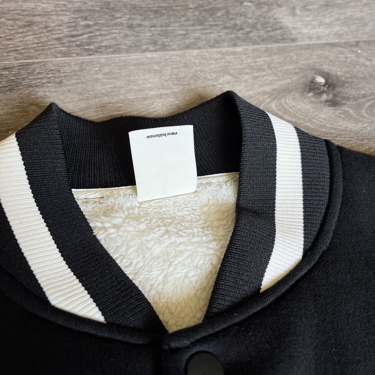 New Balance New Balance Basketball Fleece Lined Button Up Varsity Jacket Size US L / EU 52-54 / 3 - 10 Thumbnail