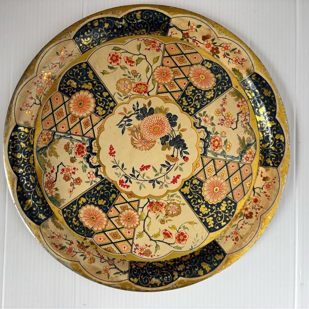 Designer vintage Daher Decorated Ware Tin Metal Tray Size ONE SIZE - 1 Thumbnail