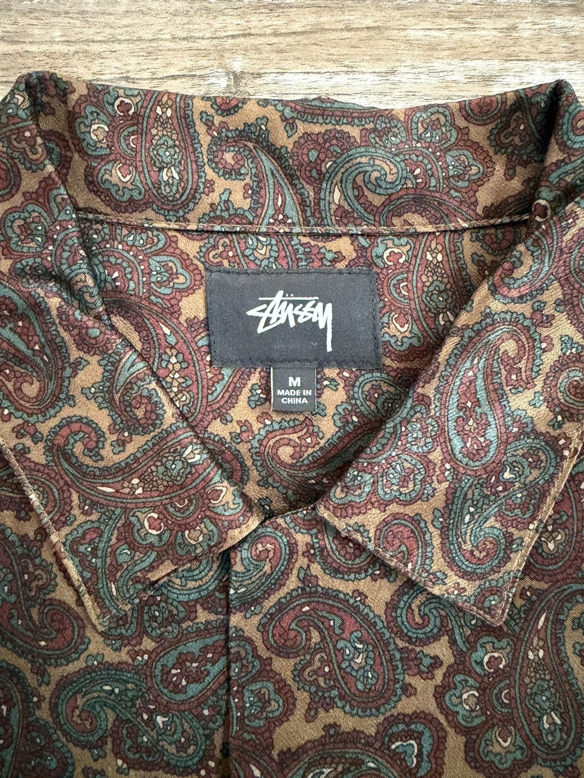 Stussy Stüssy Paisley Brown Rayon Shirt Size US M / EU 48-50 / 2 - 2 Thumbnail
