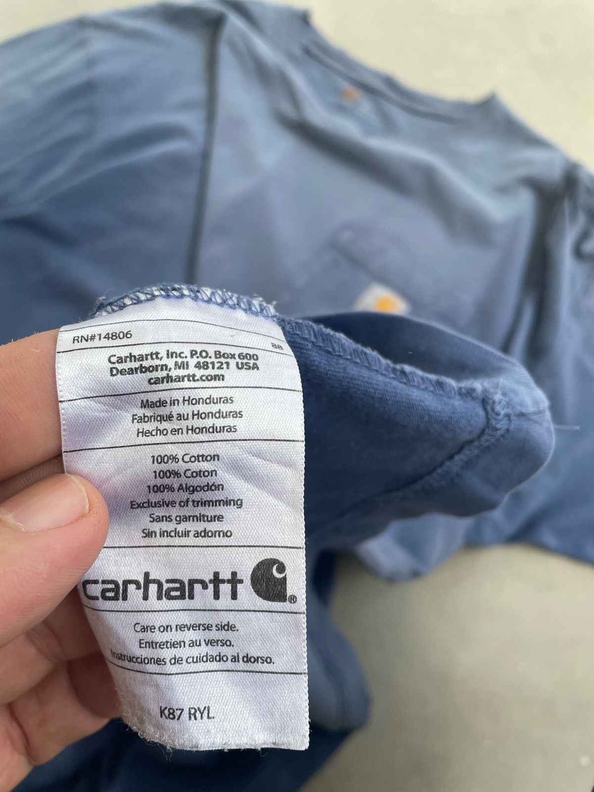 Carhartt CARHARTT POCKET TEE WELL WORN DISTRESSED Size US XL / EU 56 / 4 - 7 Thumbnail
