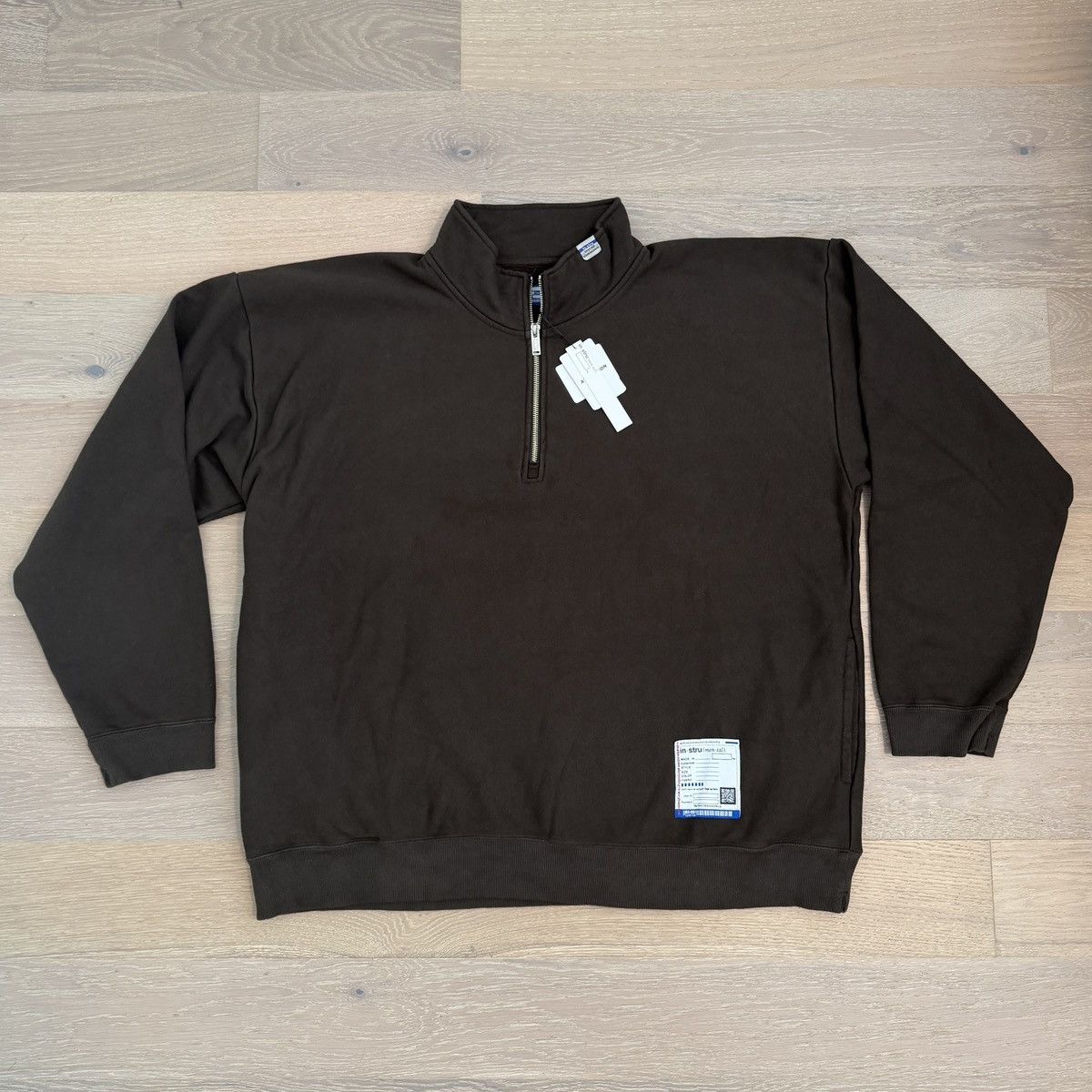 Maison MIHARA YASUHIRO Mihara Yasuhiro Instrumental Half Zip Pullover Sweatshirt Size US XXL / EU 58 / 5 - 1 Thumbnail