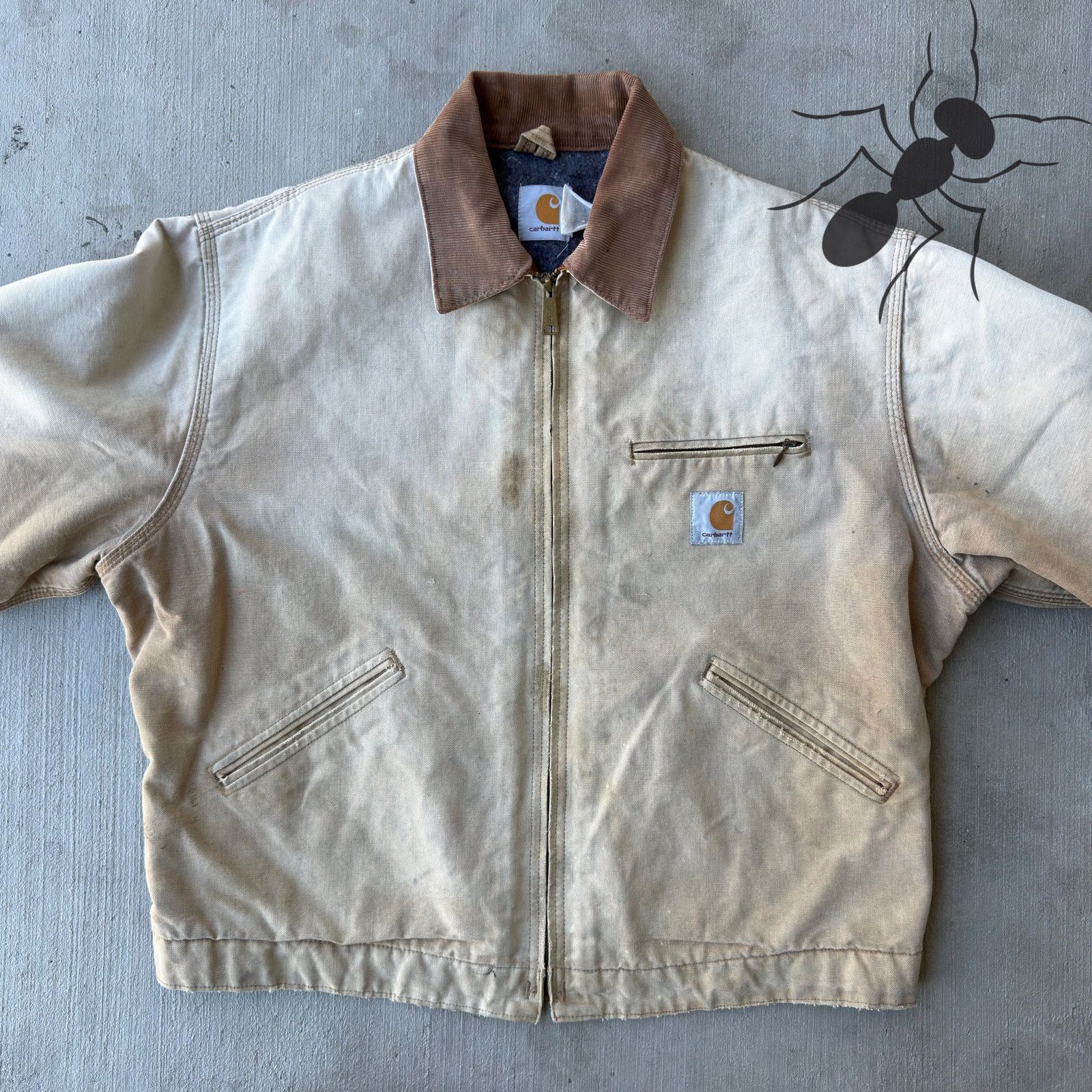Carhartt × Vintage Carhartt 6BLJ brown Detroit work wear jacket Size US L / EU 52-54 / 3 - 3 Thumbnail